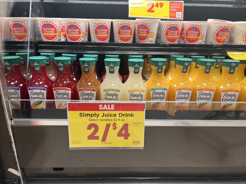 simply juice kroger shelf image 1