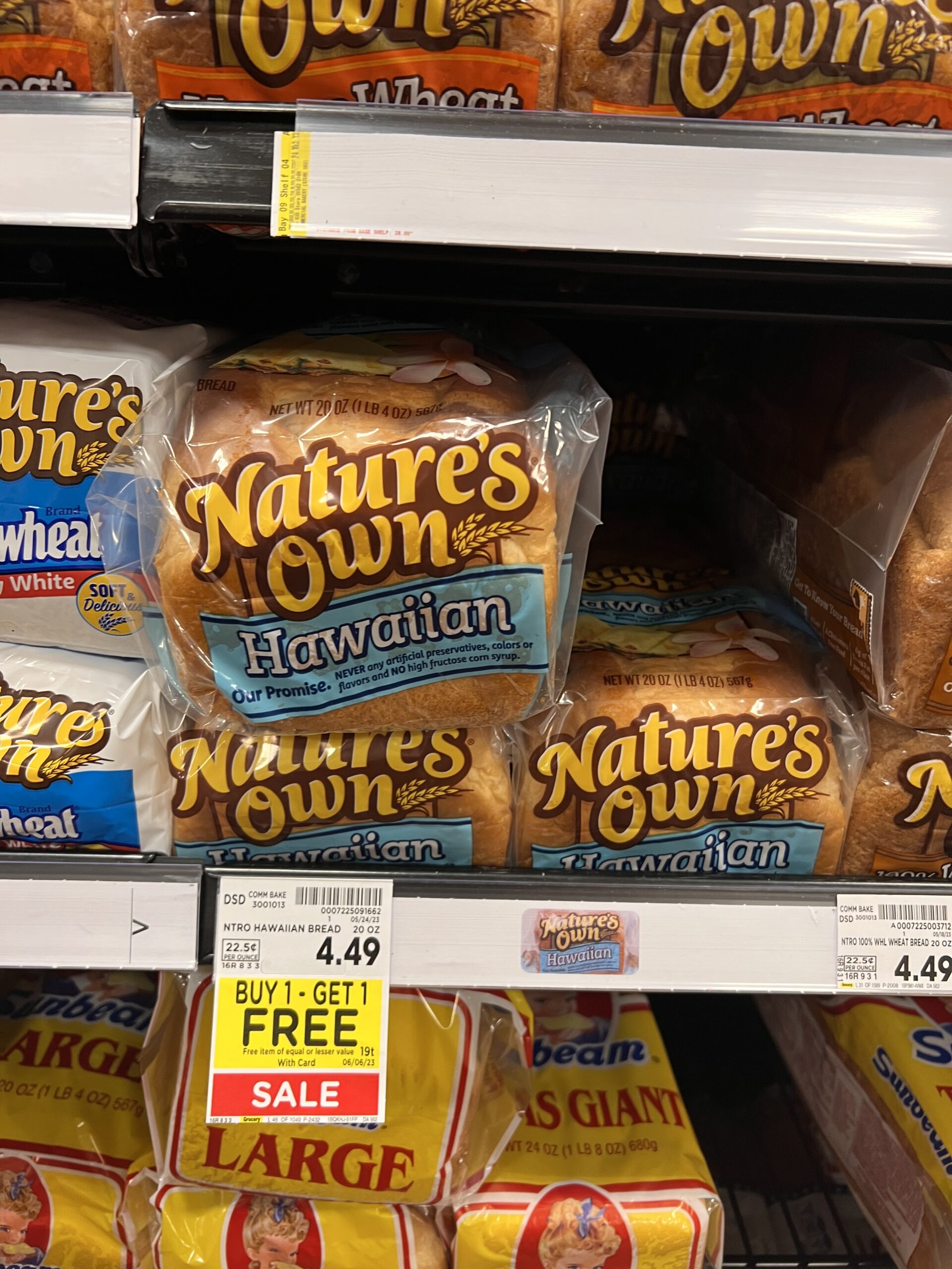 natures own bread kroger shelf image 2