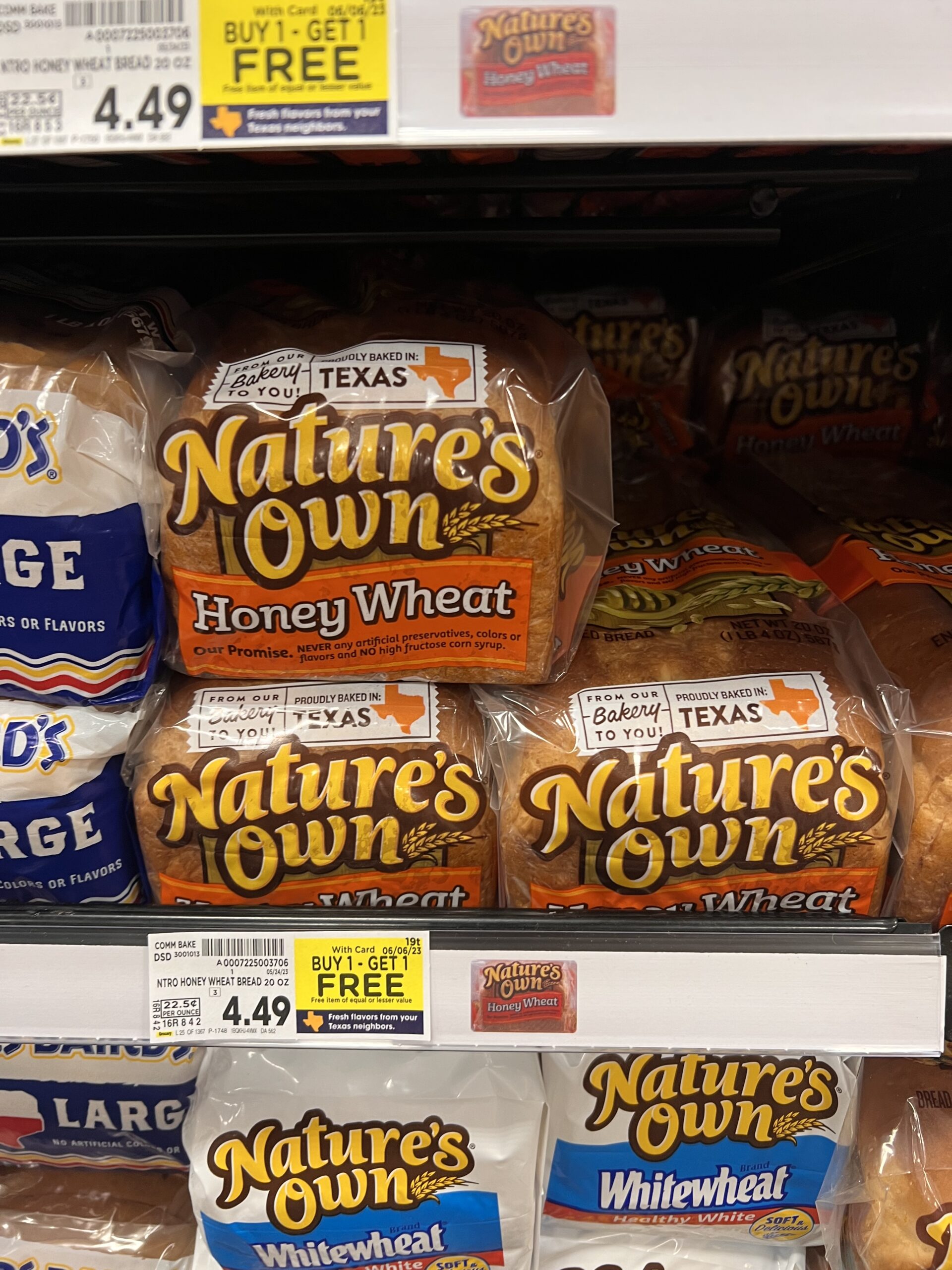natures own bread kroger shelf image 1