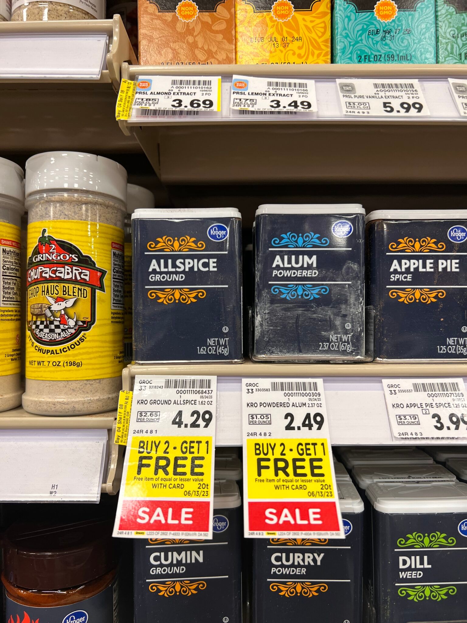 Kroger Spices Are B2g1 Free Kroger Krazy