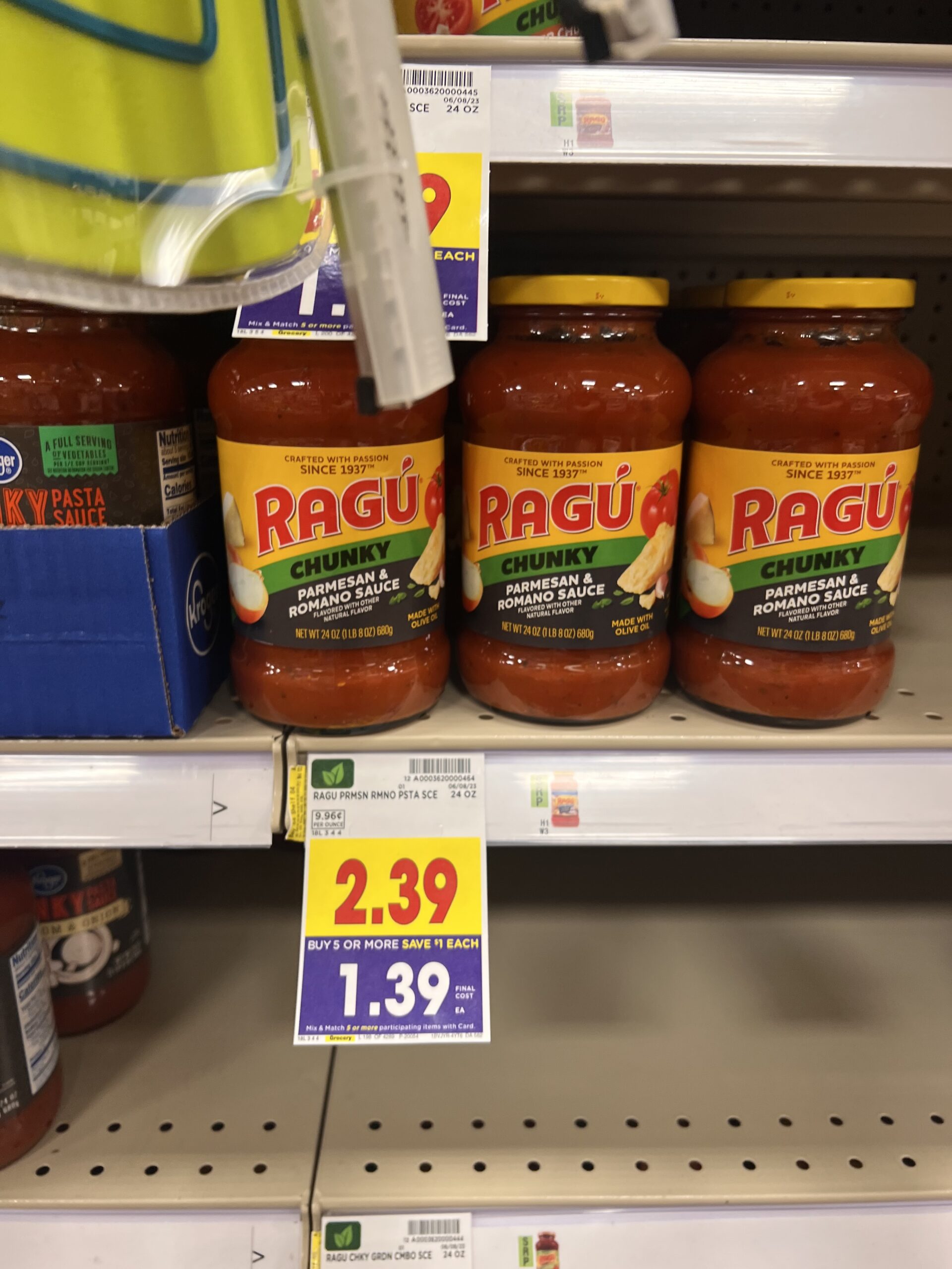ragu pasta sauce kroger shelf image 6