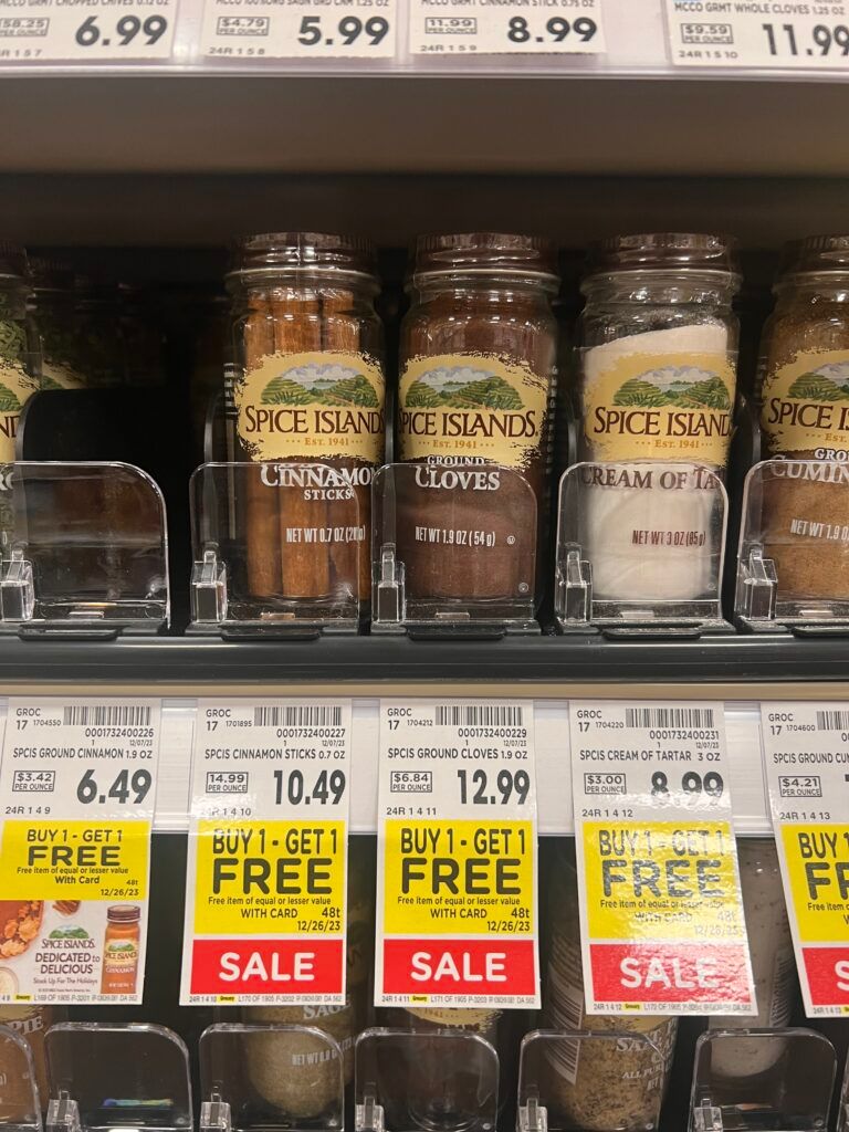spice islands kroger shelf image