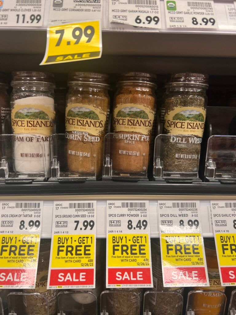 spice islands kroger shelf image