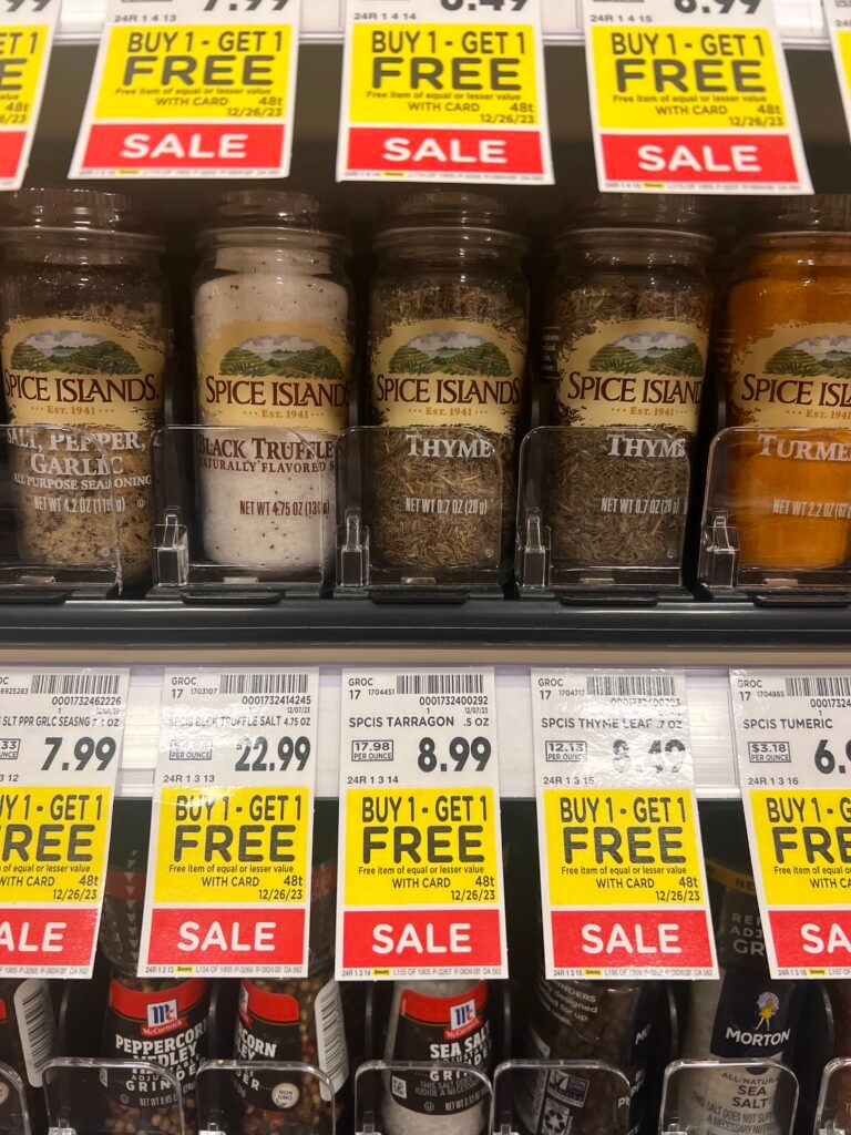 spice islands kroger shelf image