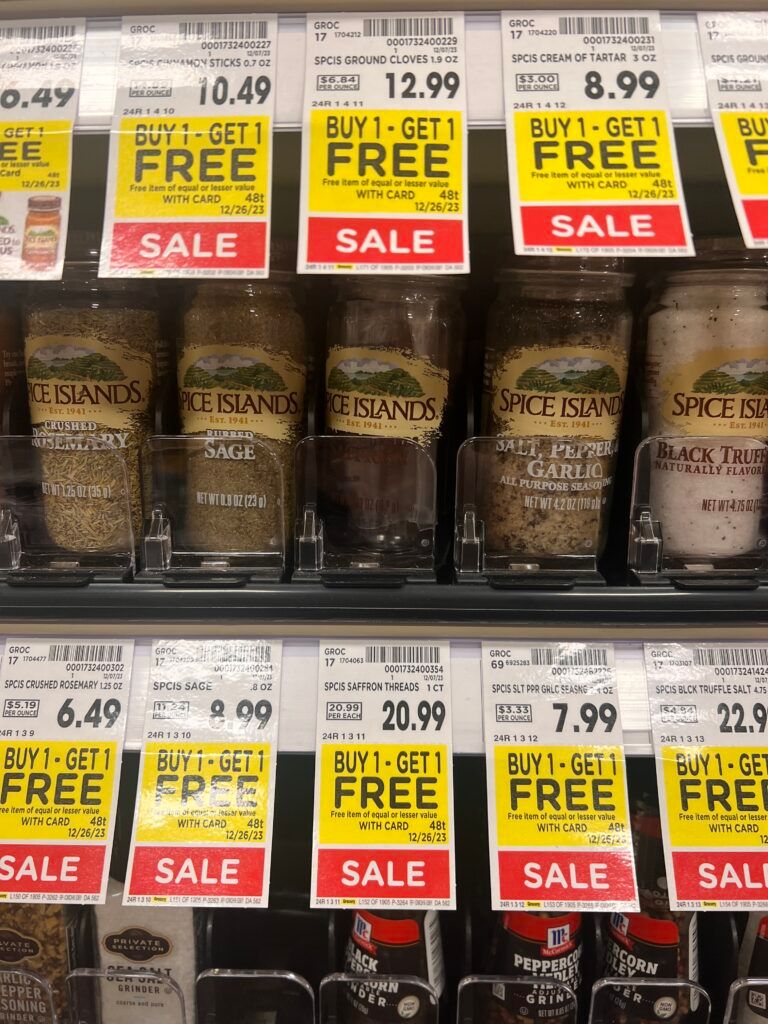 spice islands kroger shelf image