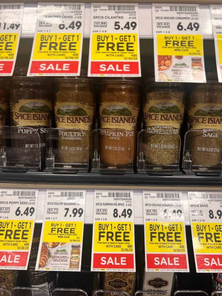 spice islands kroger shelf image