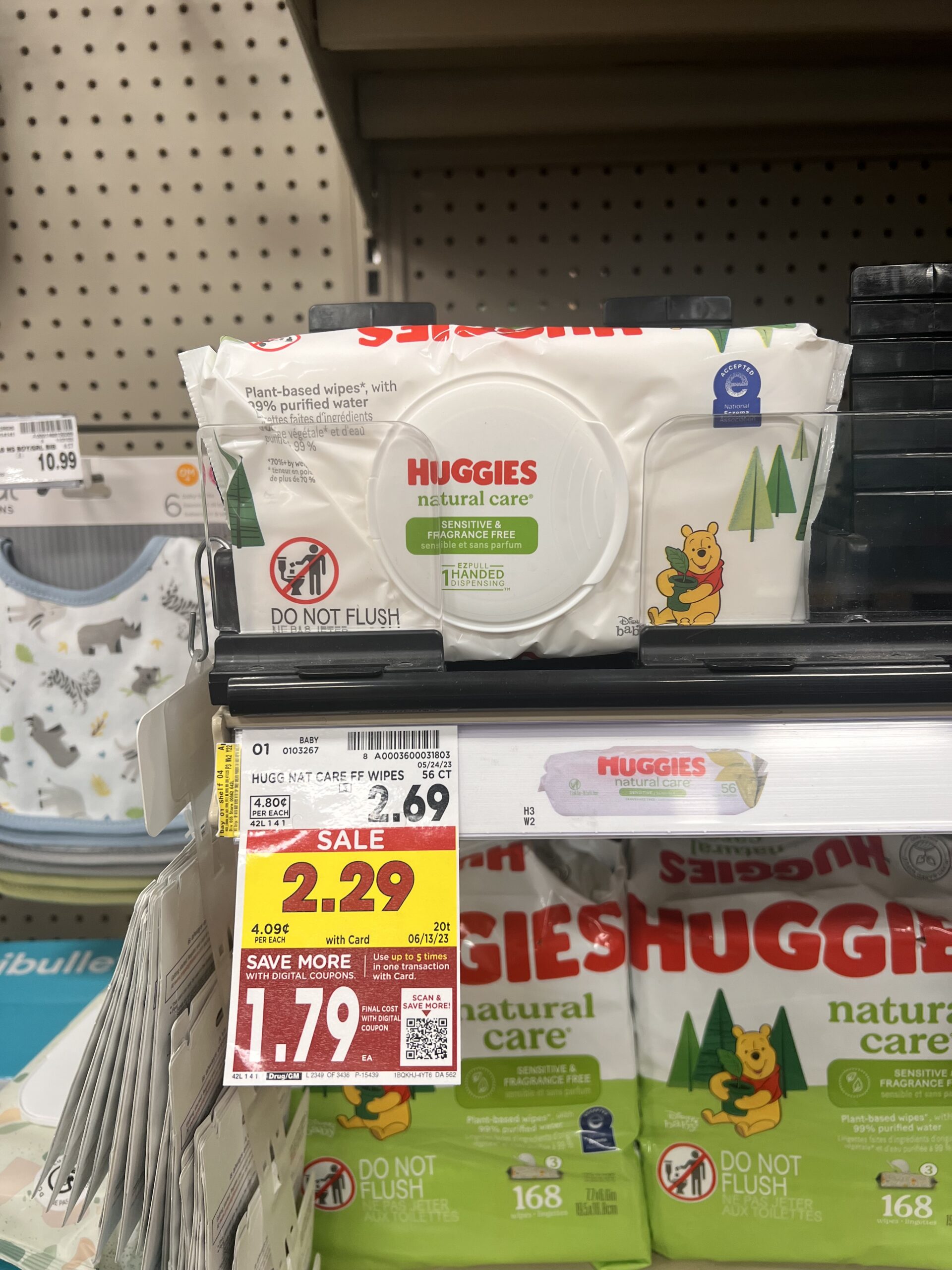 huggies wipes kroger shelf image 1