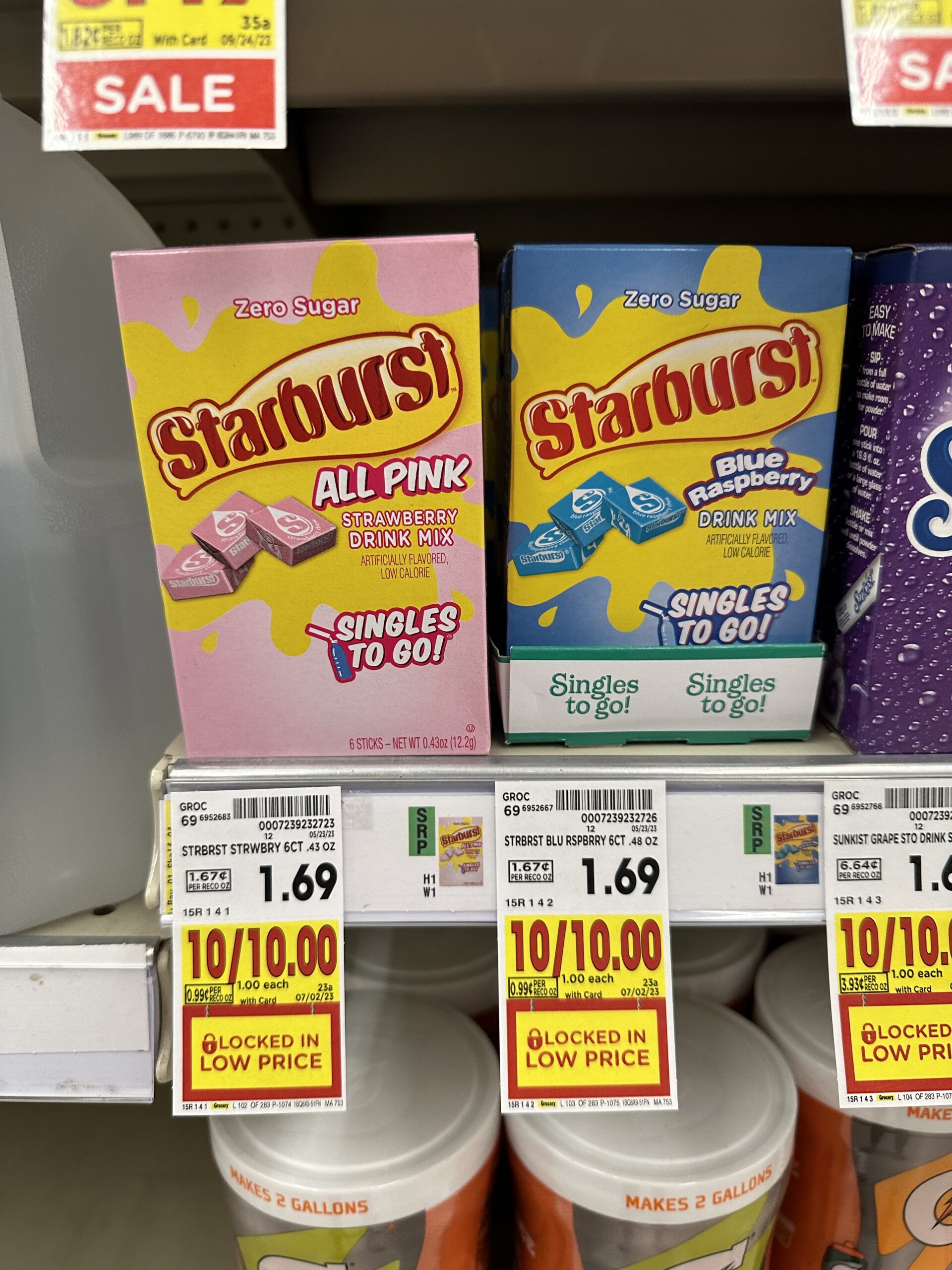 starburst drink mix kroger shelf image