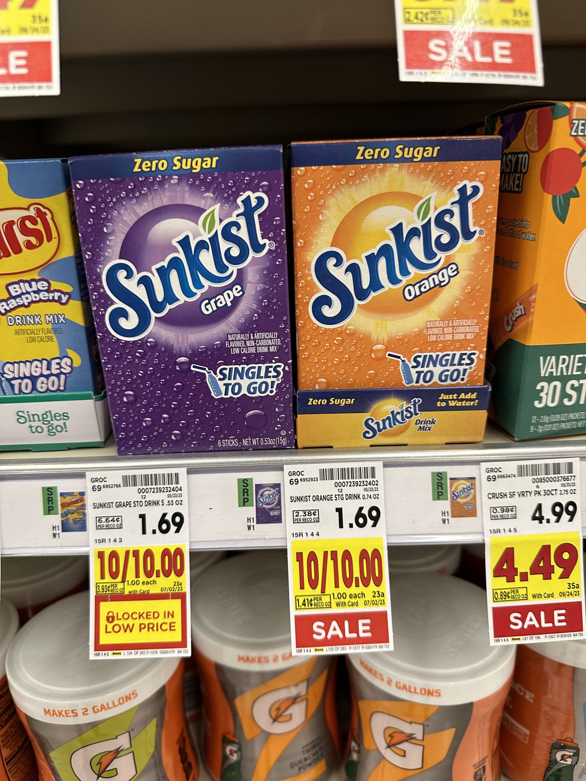 sunkist drink mix kroger shelf image