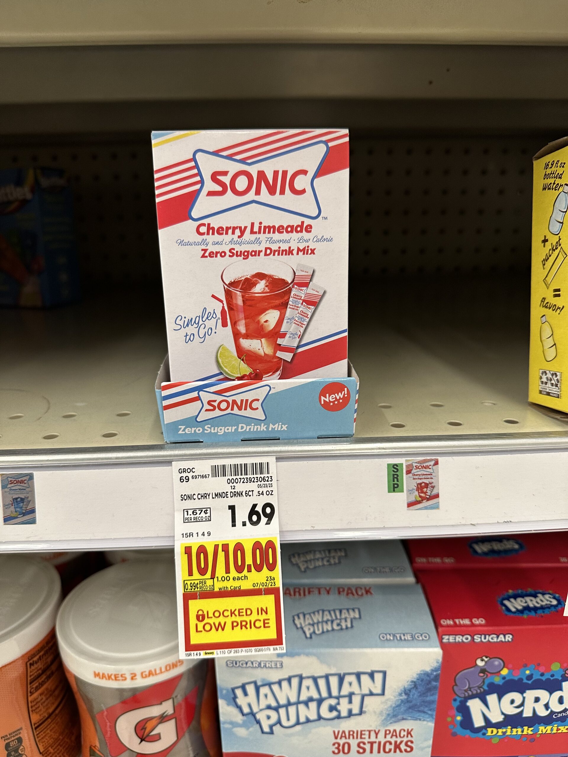 sonic drink mix kroger shelf image