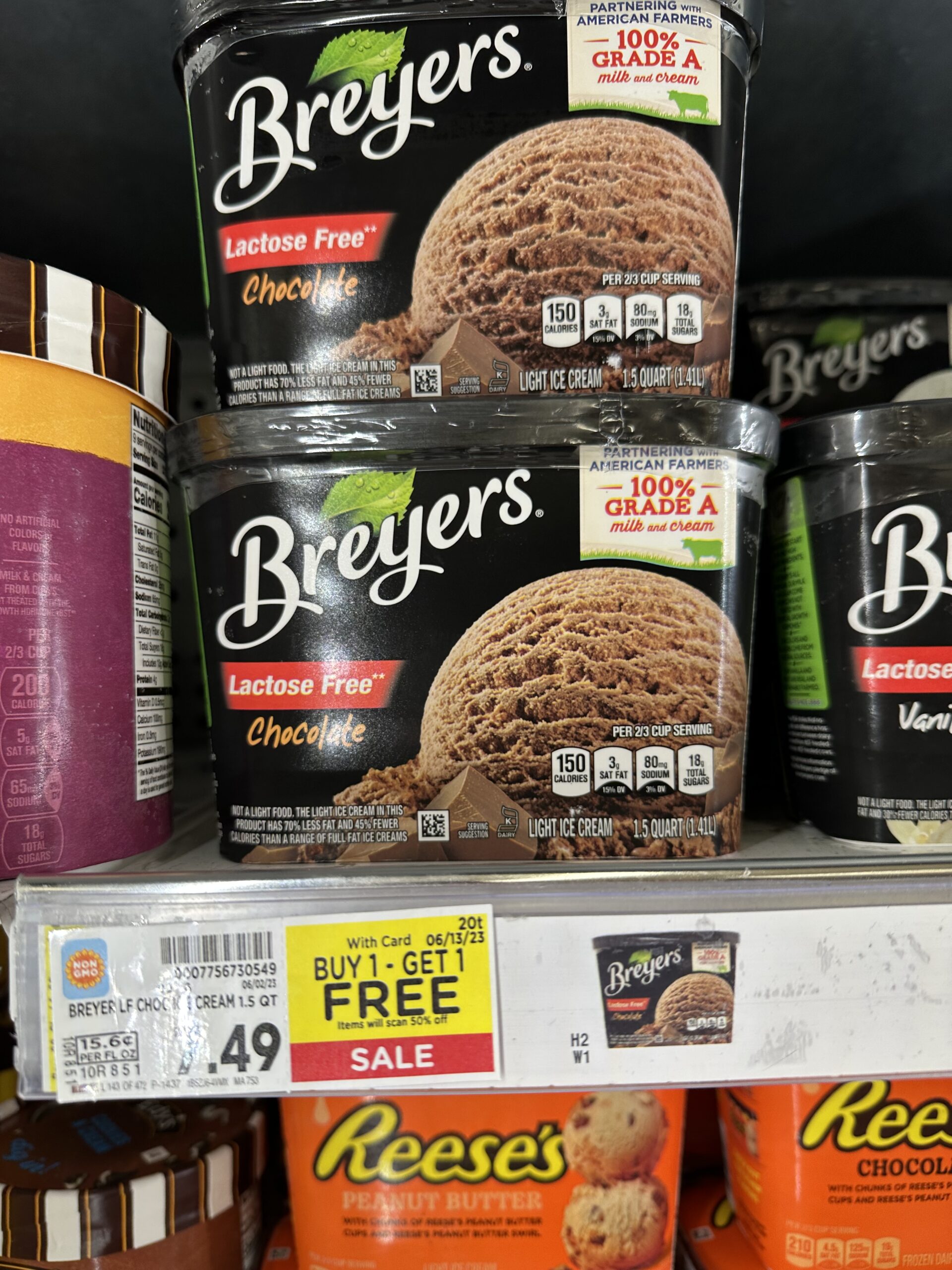 breyers ice cream kroger shelf image 1