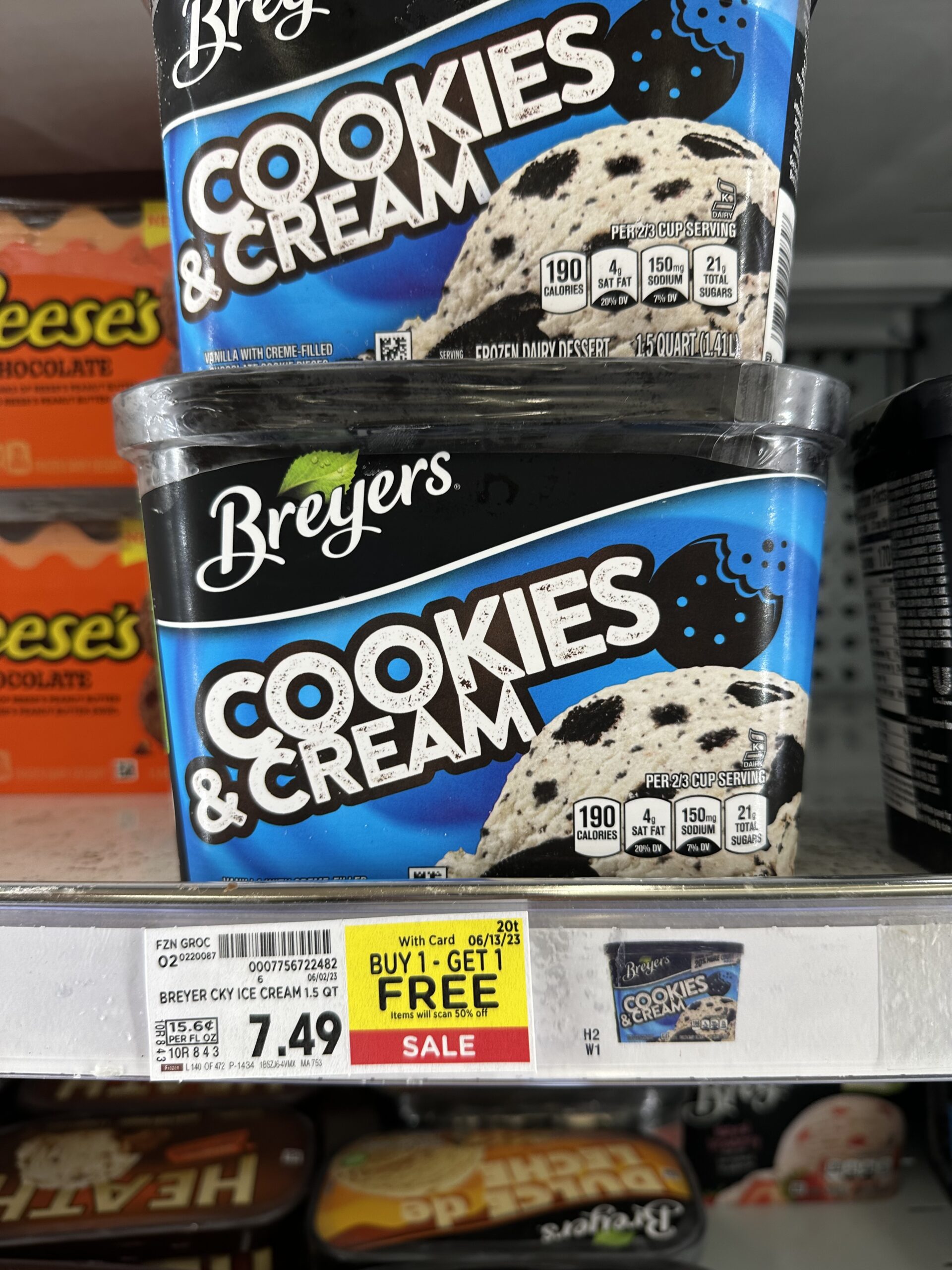 breyers ice cream kroger shelf image 7