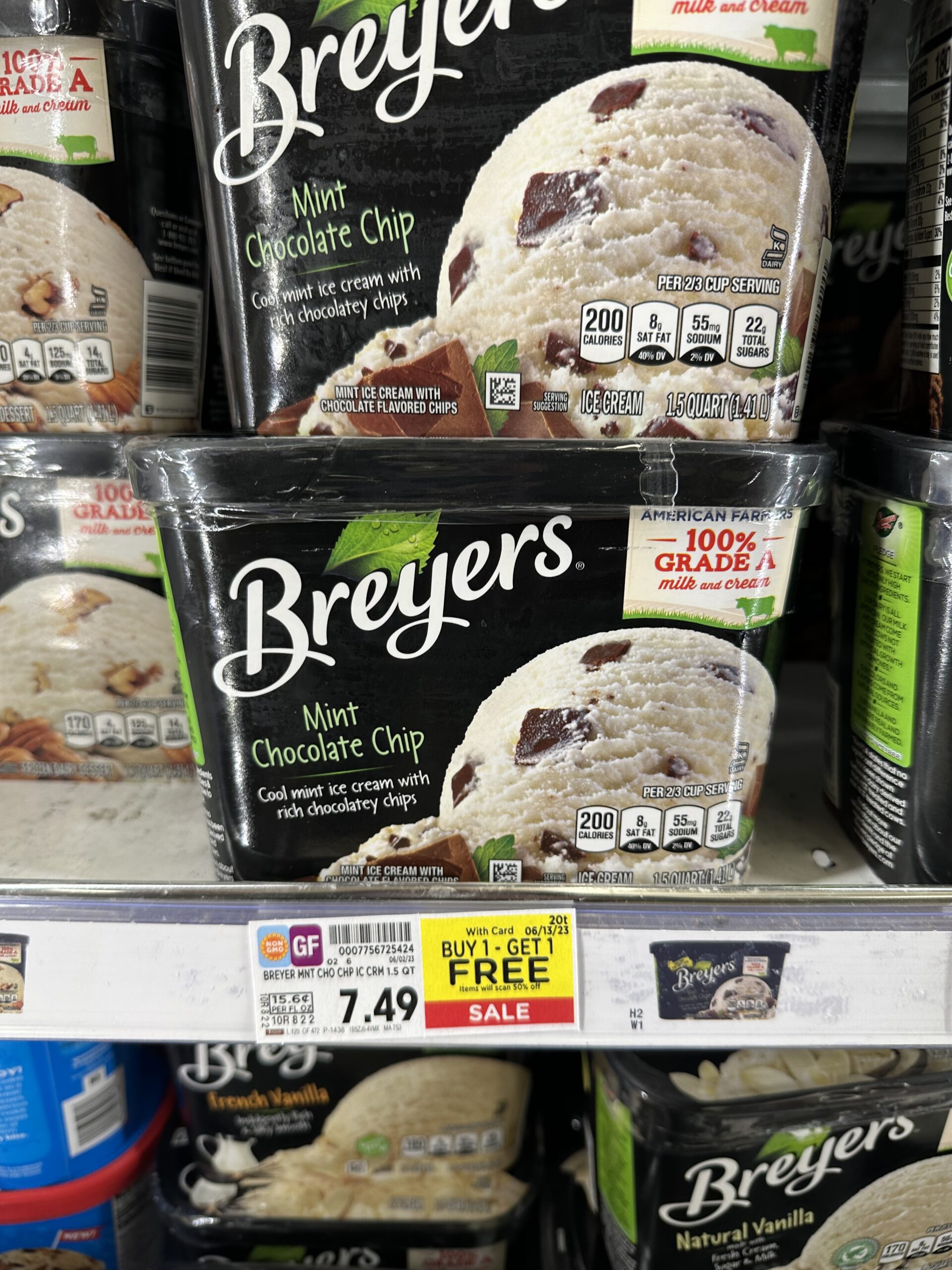 breyers ice cream kroger shelf image 17