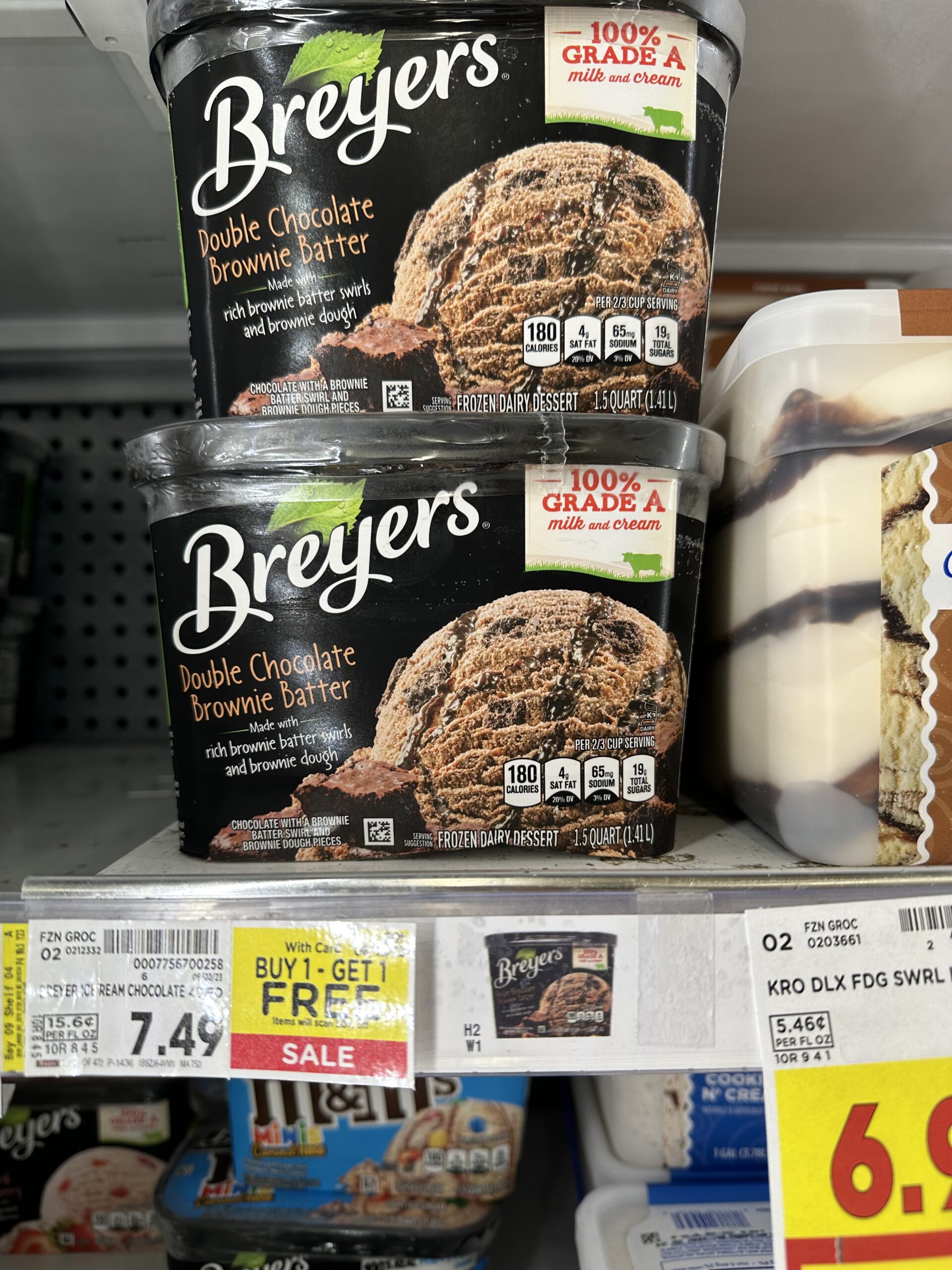 breyers ice cream kroger shelf image 25