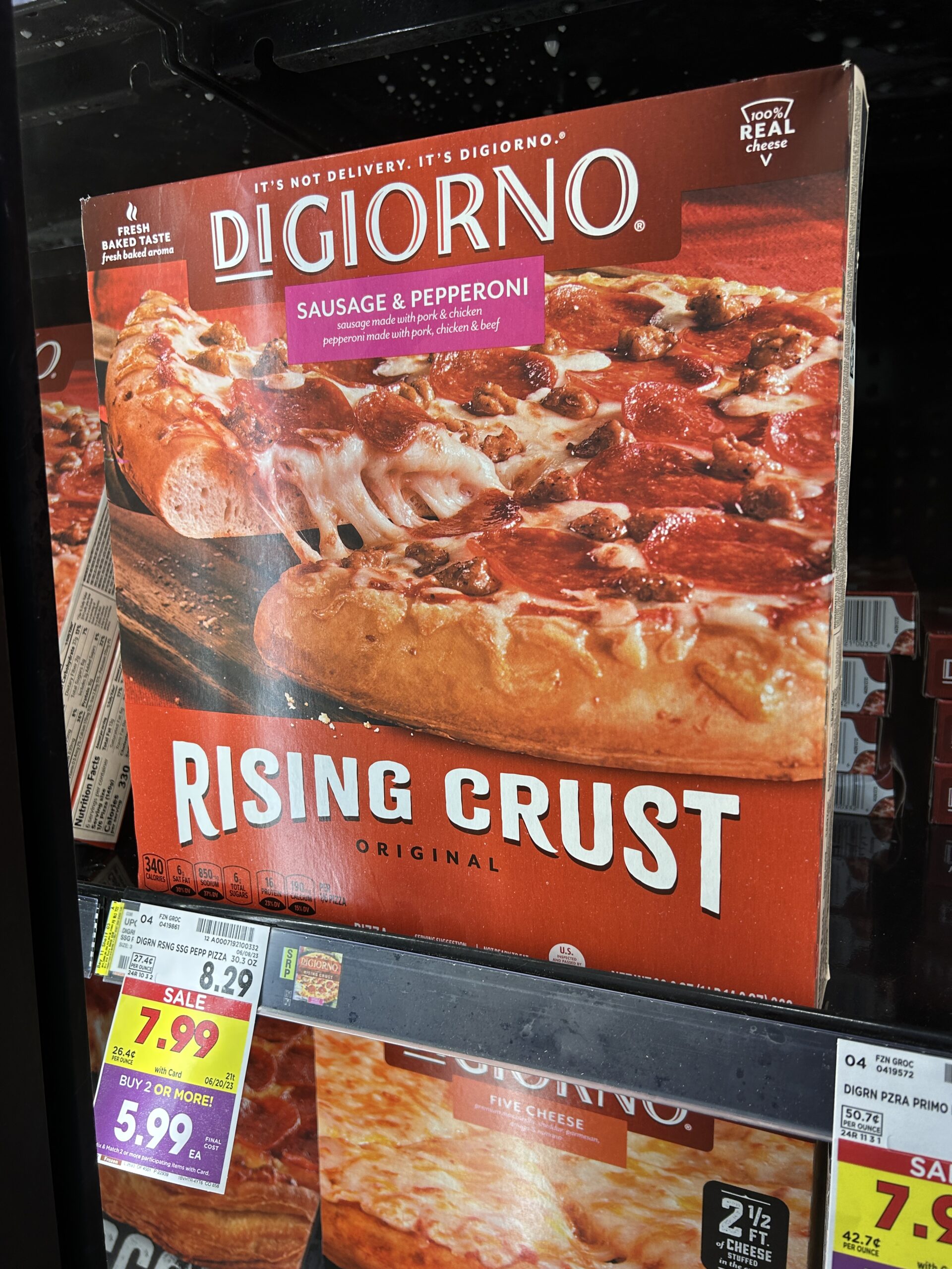 DiGiorno Pizza kroger shelf image 1