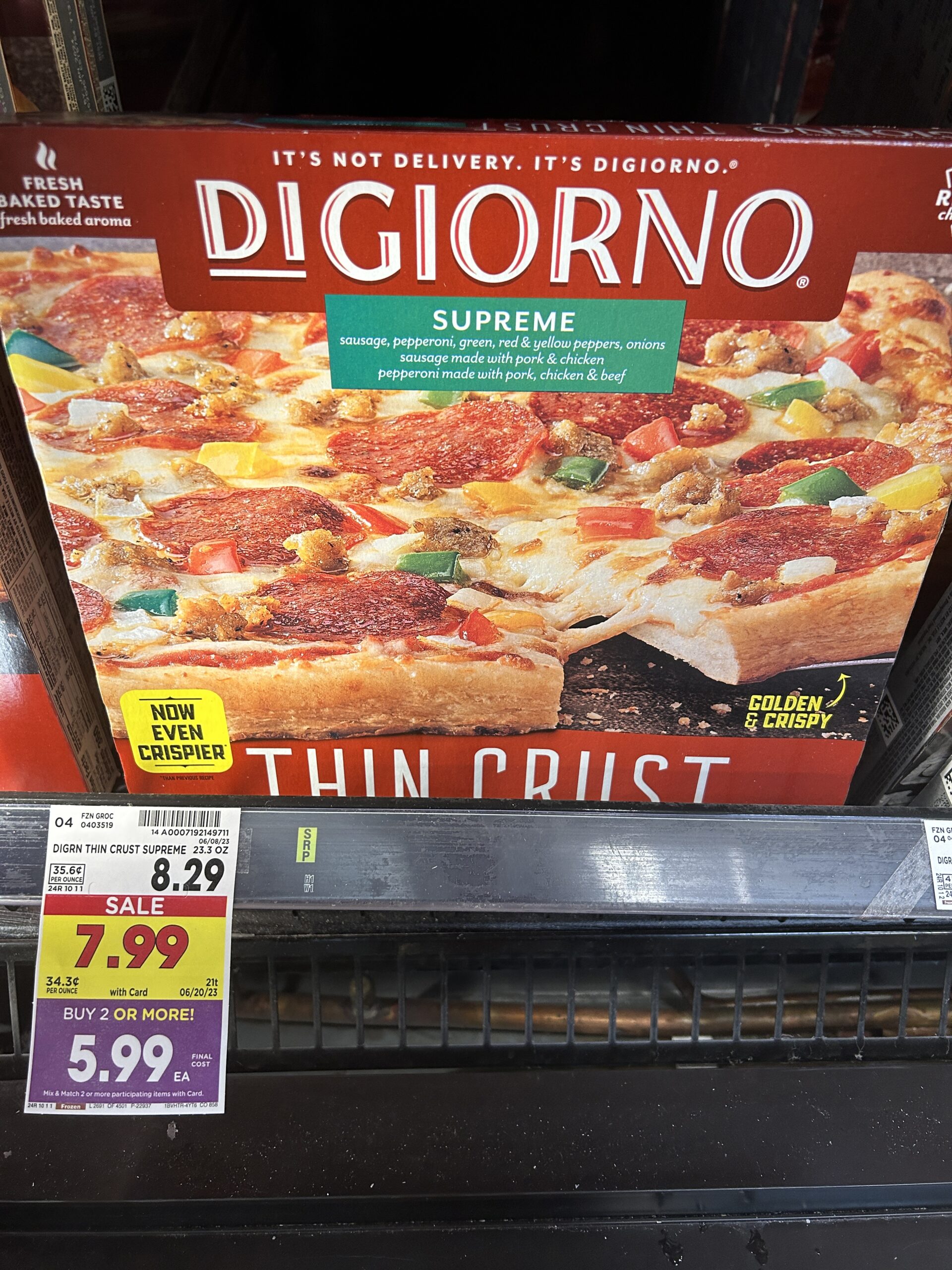 DiGiorno Pizza kroger shelf image 4
