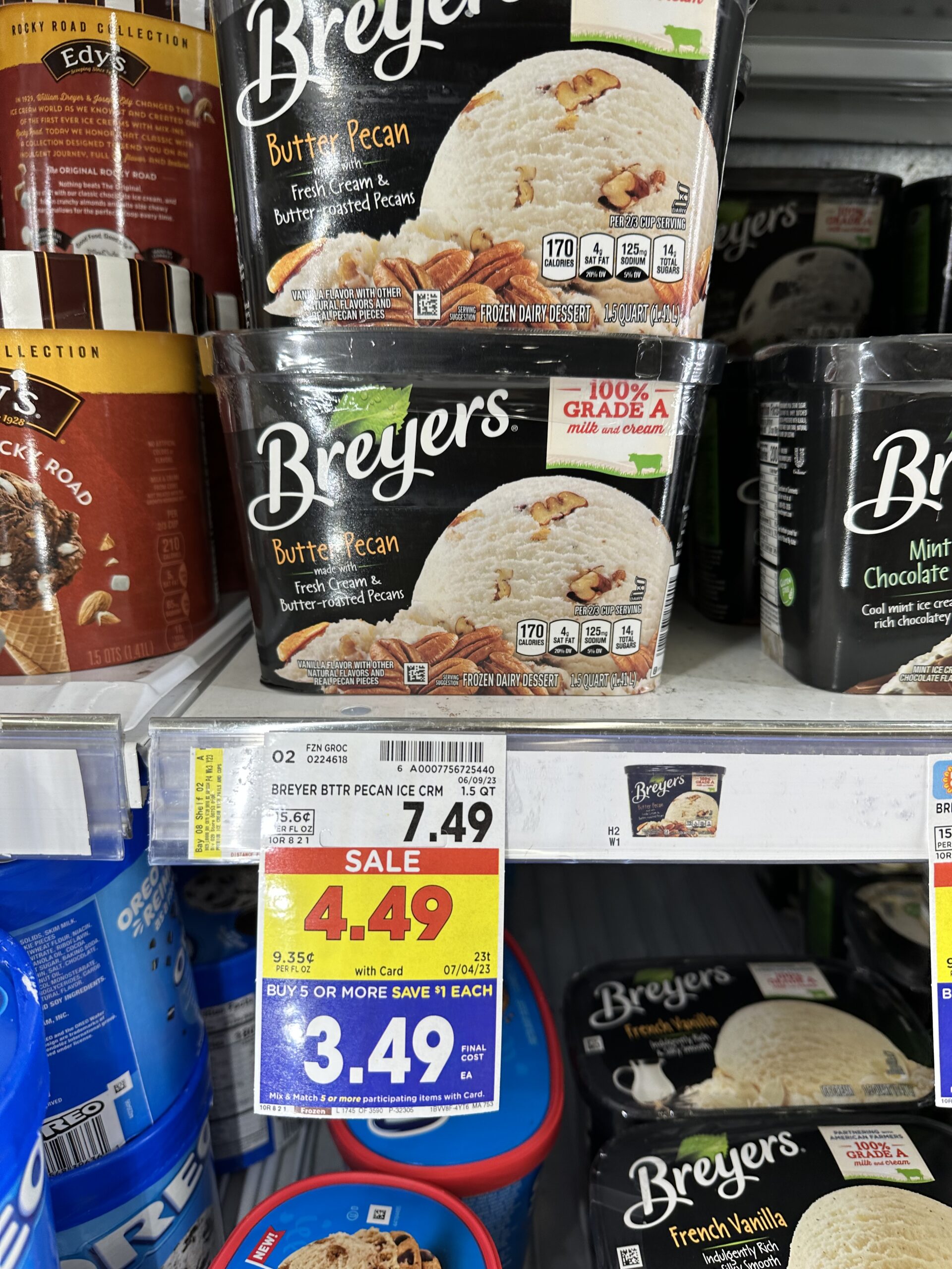 breyers ice cream kroger shelf image 3