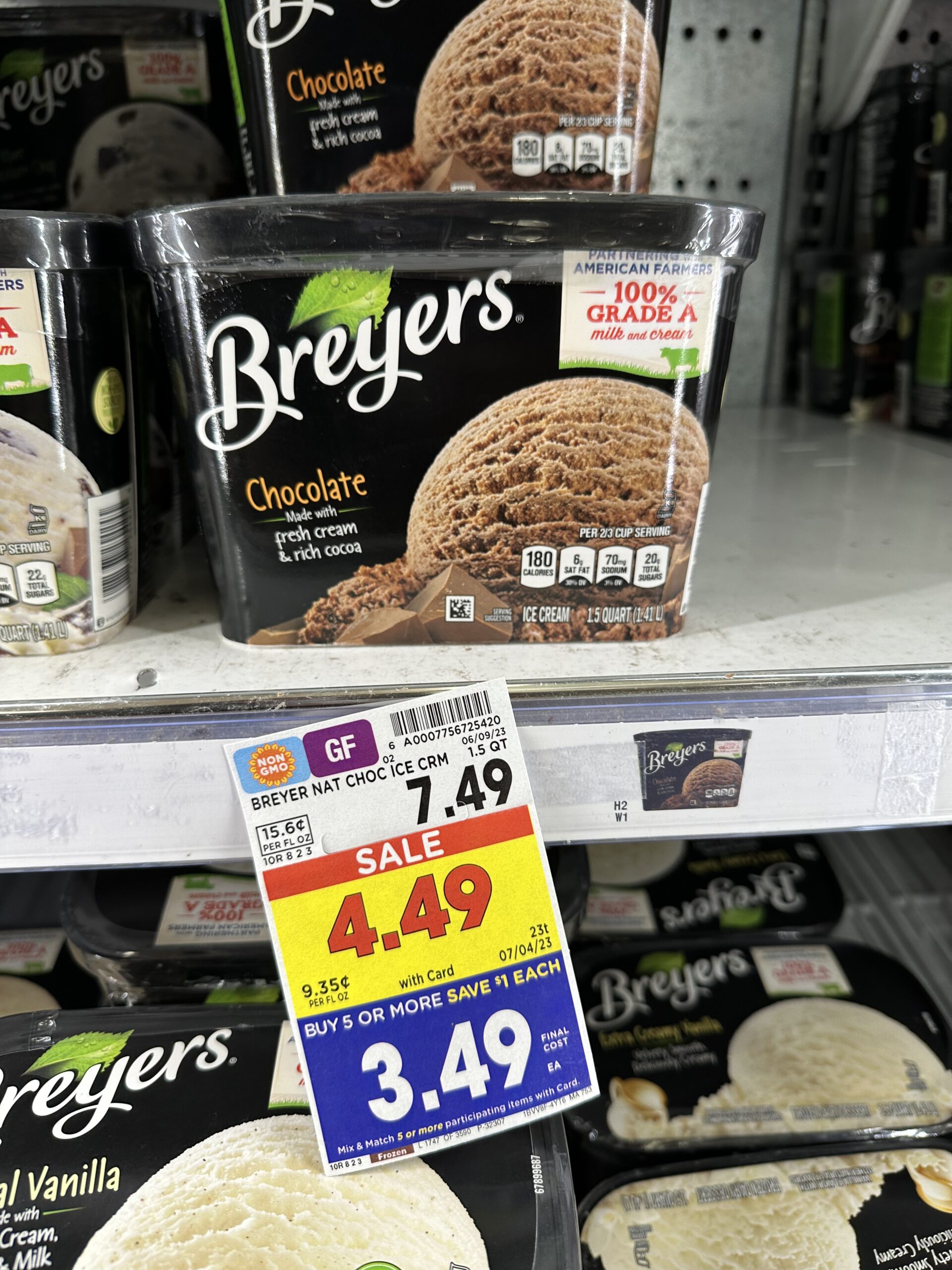 breyers ice cream kroger shelf image 6