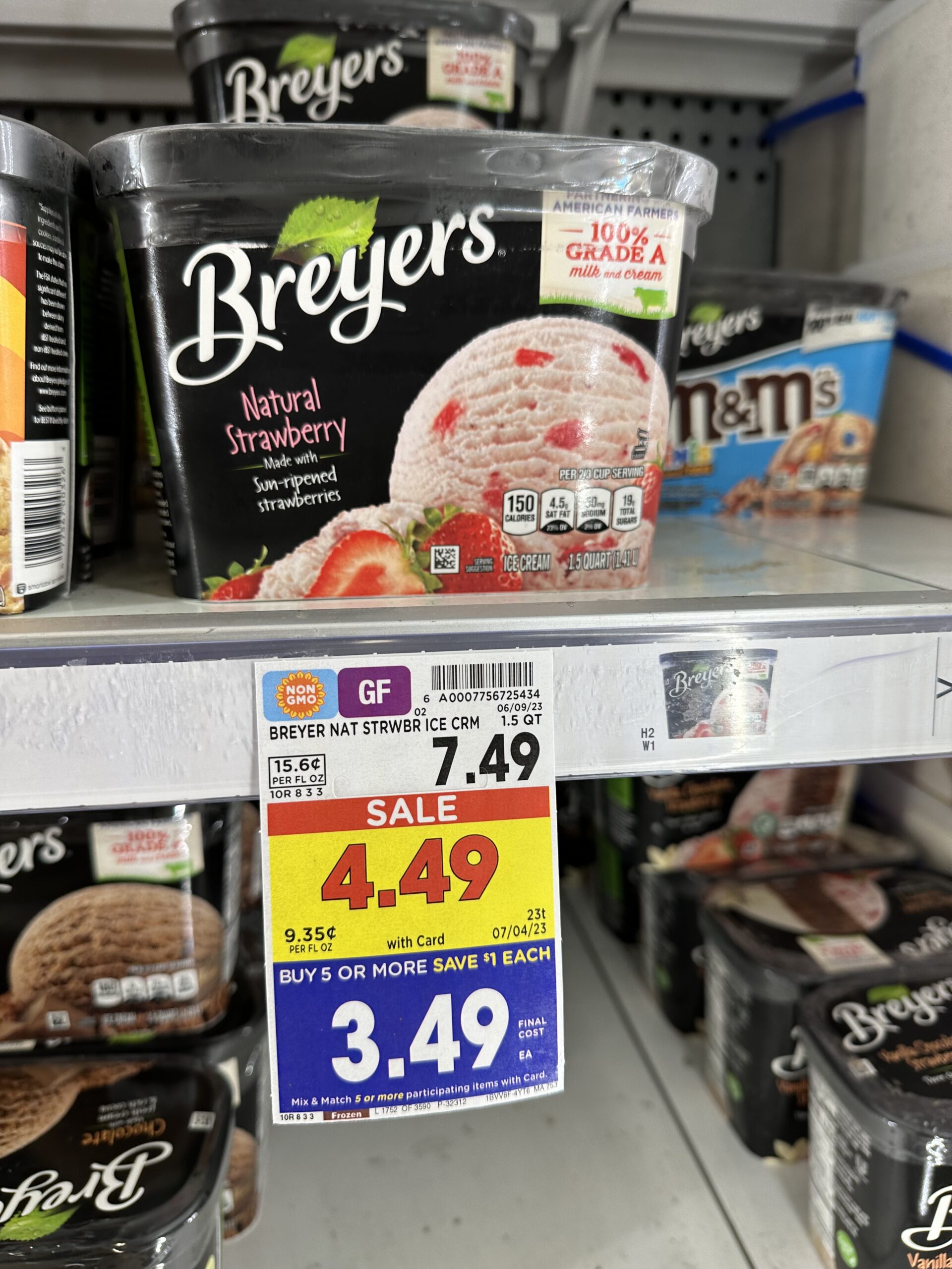 breyers ice cream kroger shelf image 10