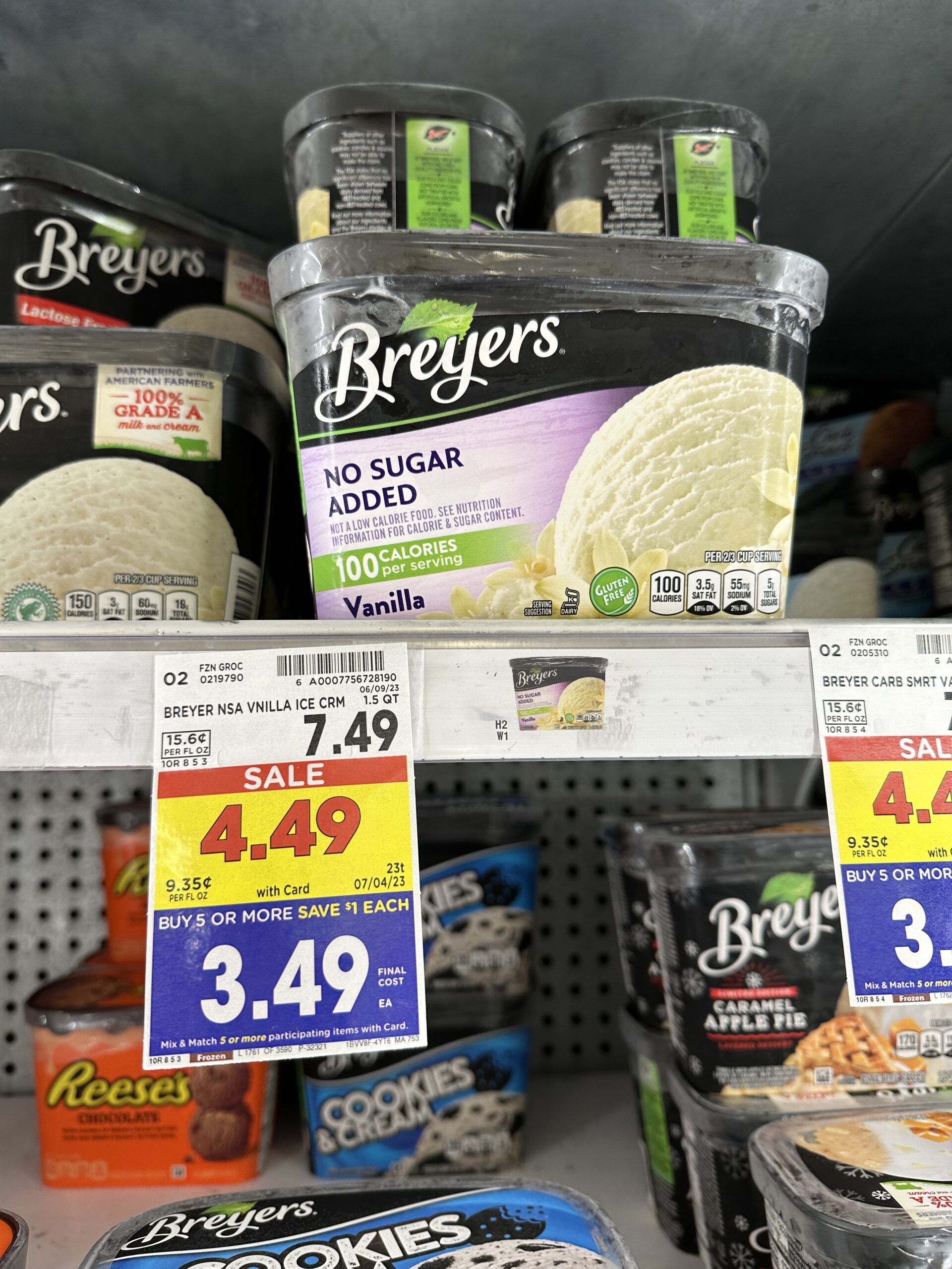 breyers ice cream kroger shelf image 16