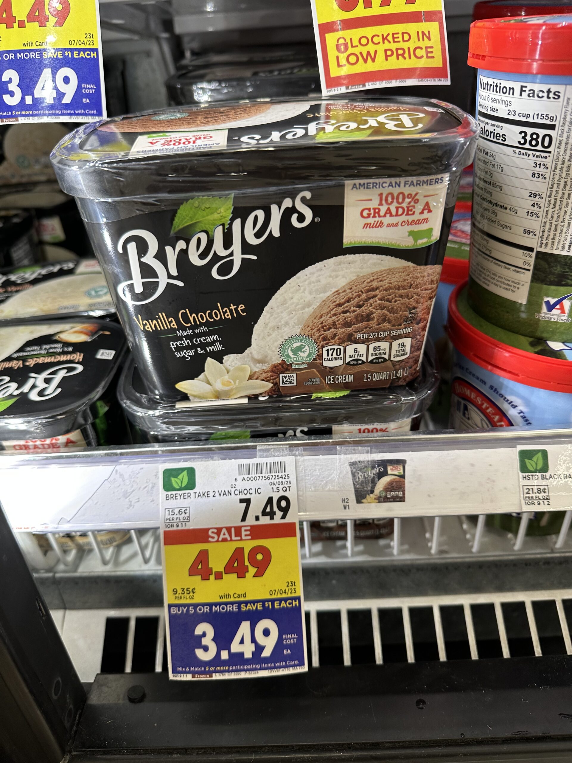 breyers ice cream kroger shelf image 17