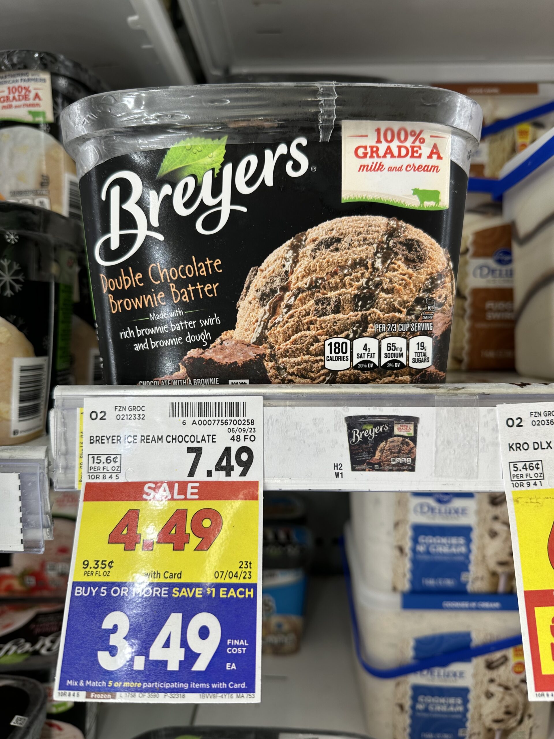 breyers ice cream kroger shelf image 20