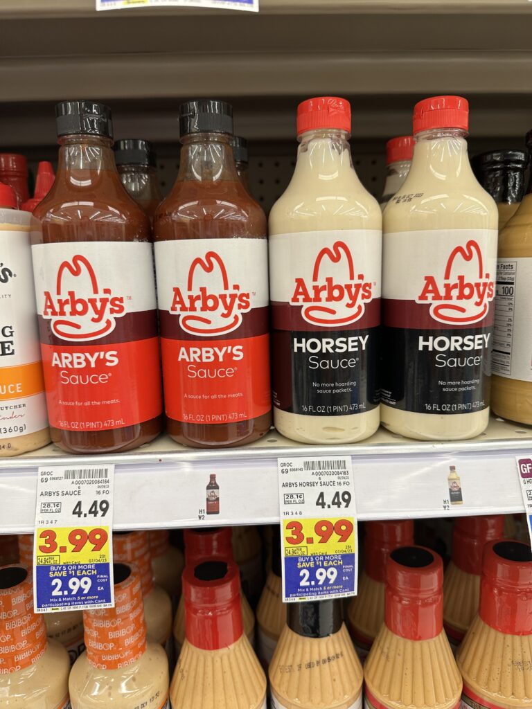 arbys sauces kroger shelf image