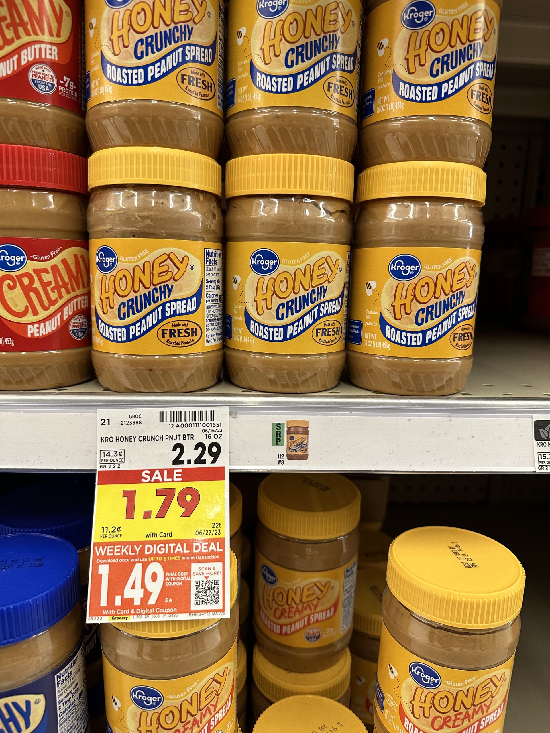 kroger peanut butter kroger shelf image 2