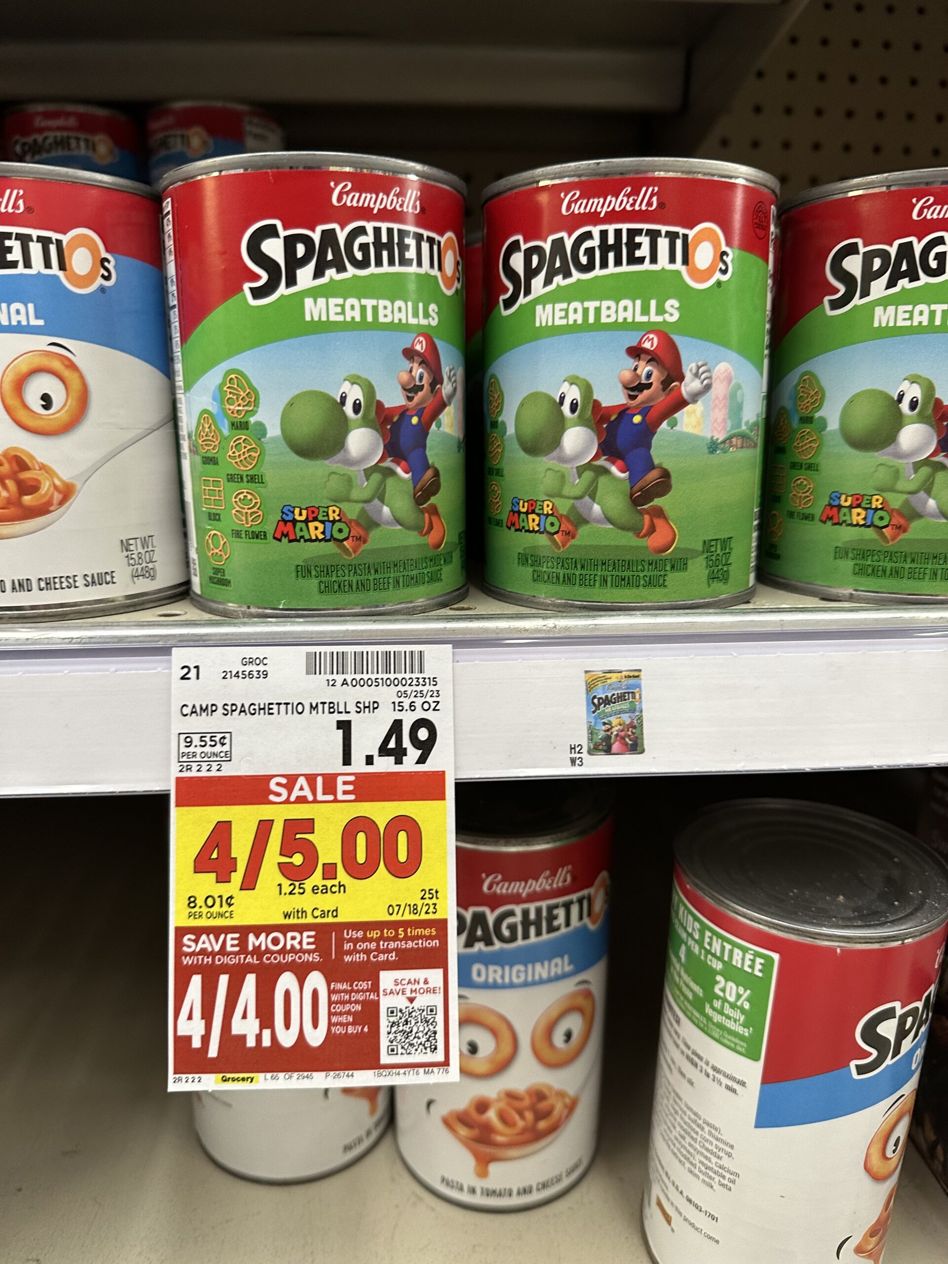 spaghettios kroger shelf image 5