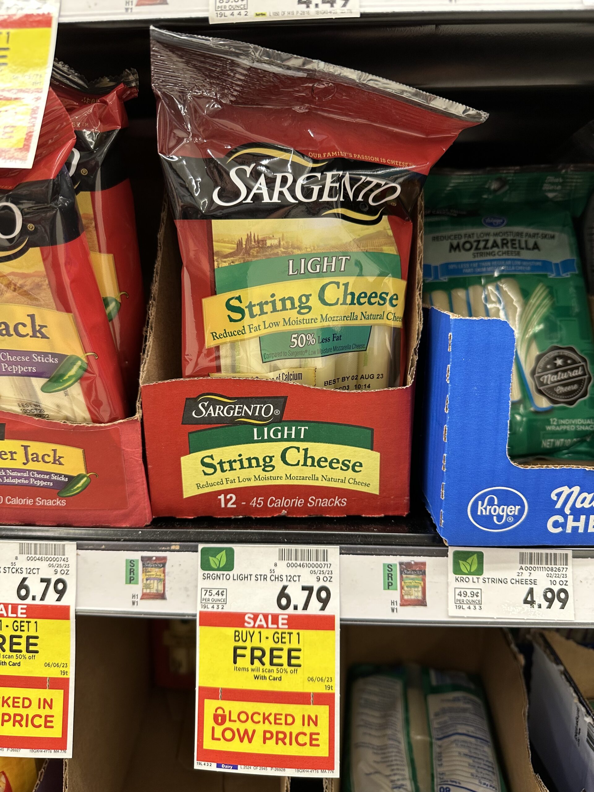 sargento string cheese kroger shelf image 1