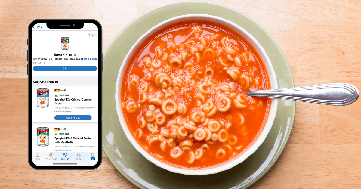 Spaghettios Sign Spaghettios as low as $1.00! - Kroger Krazy