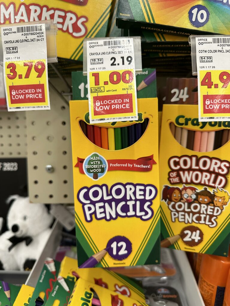 crayola colored pencils kroger shelf image