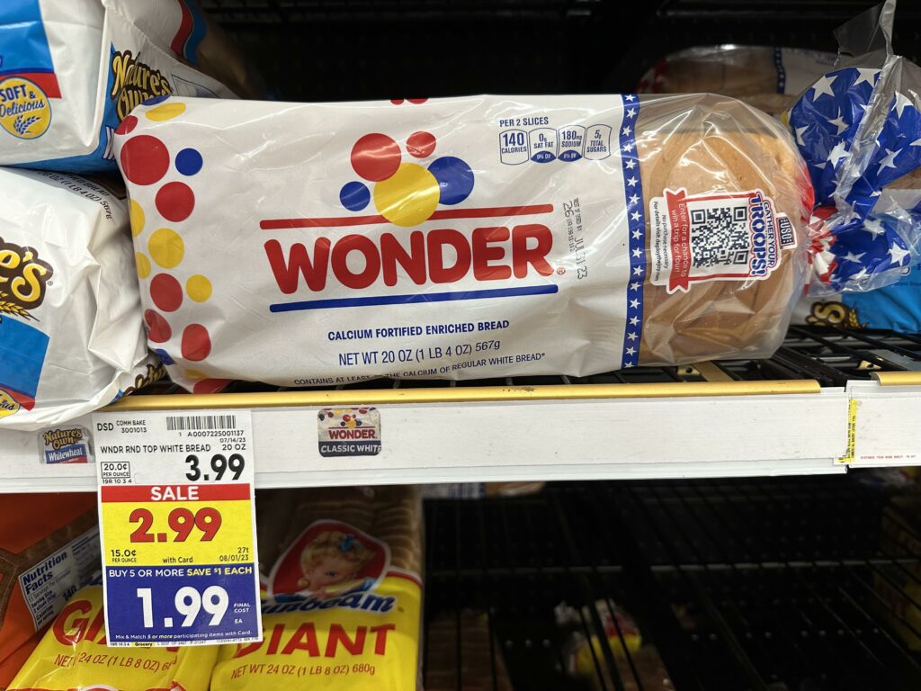wonder bread kroger shelf image 1