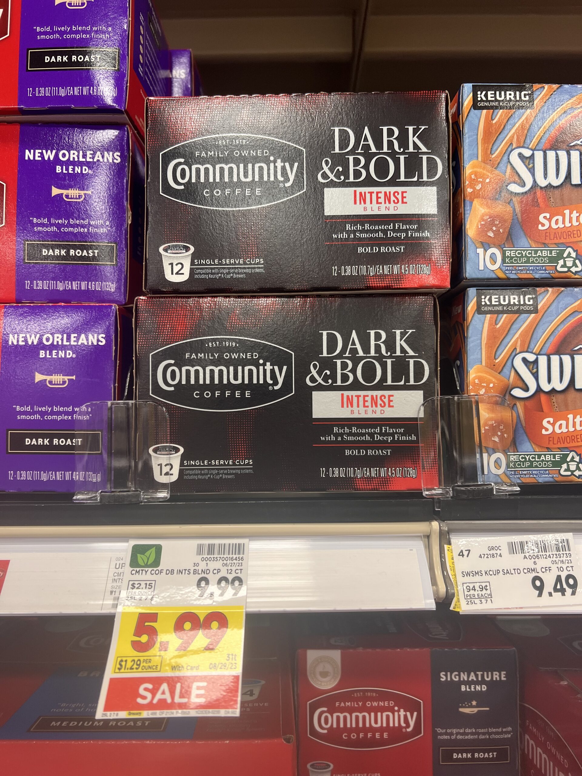 community coffee dark and bold kroger shelf image 1