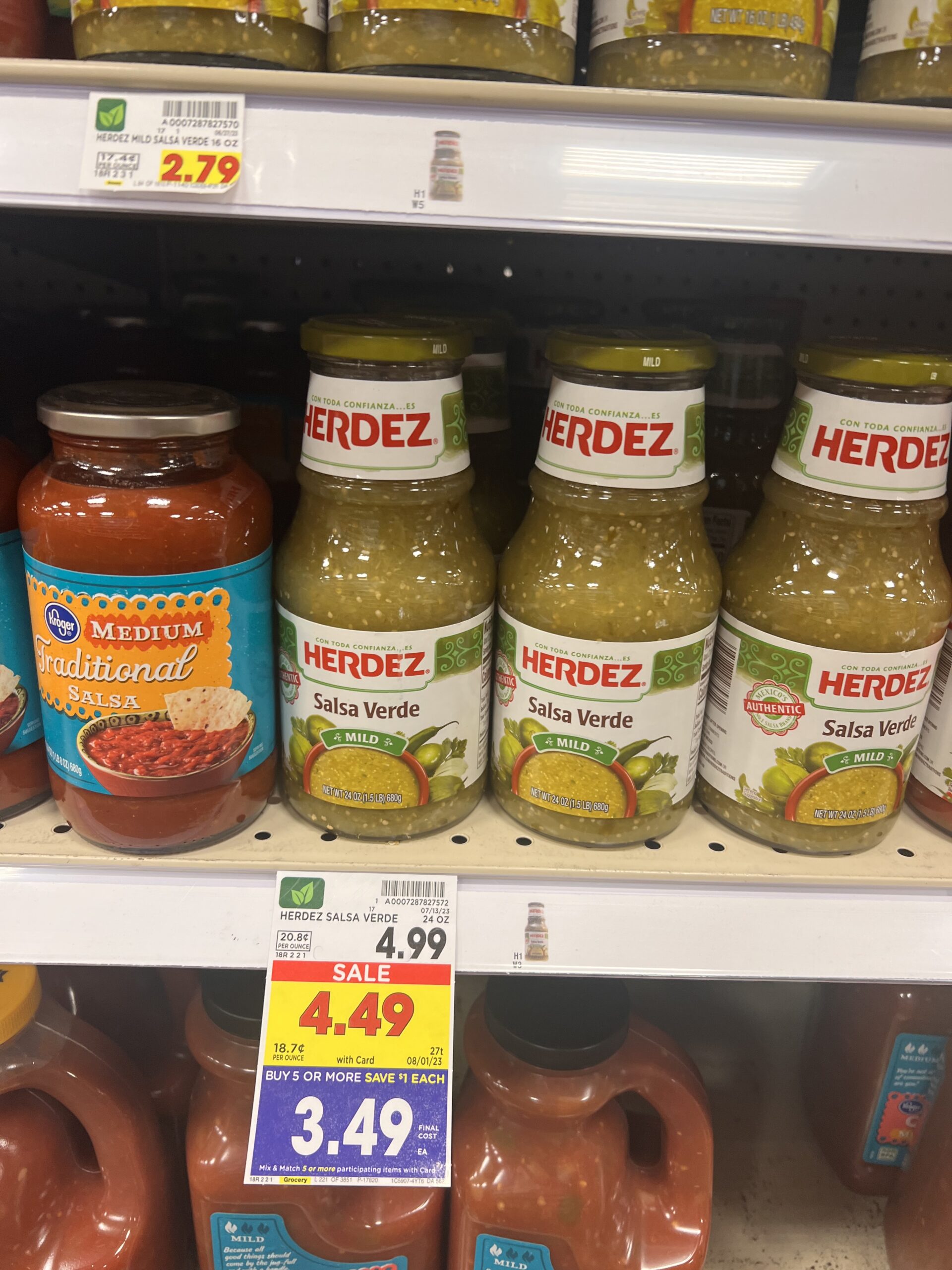 herdez salsa kroger shelf image 2