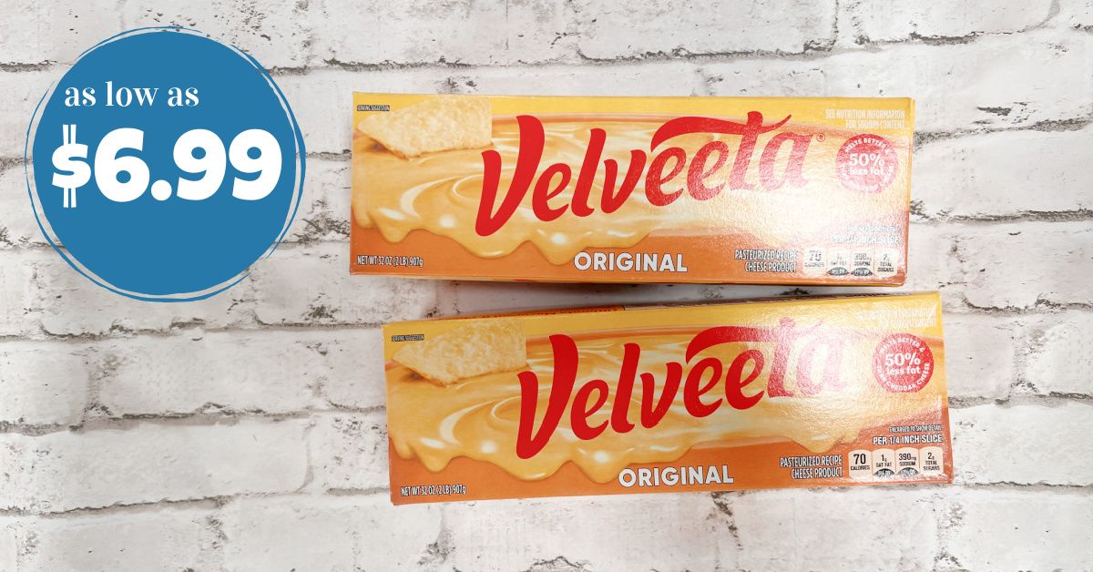 Velveeta Blocks as low as $6.99! - Kroger Krazy