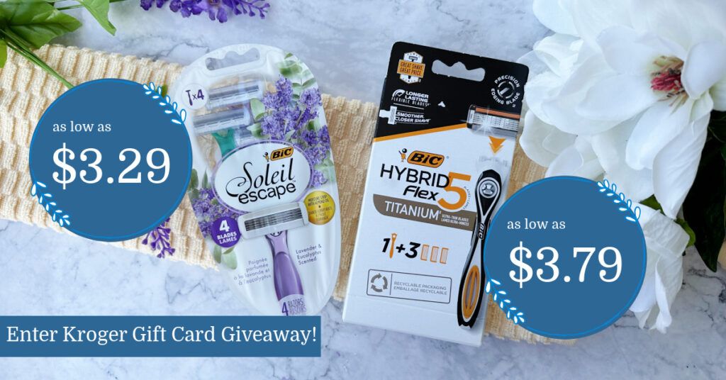 BIC® Soleil Escape™ and Flex5 Disposable Razors as low as $3.29 at ...