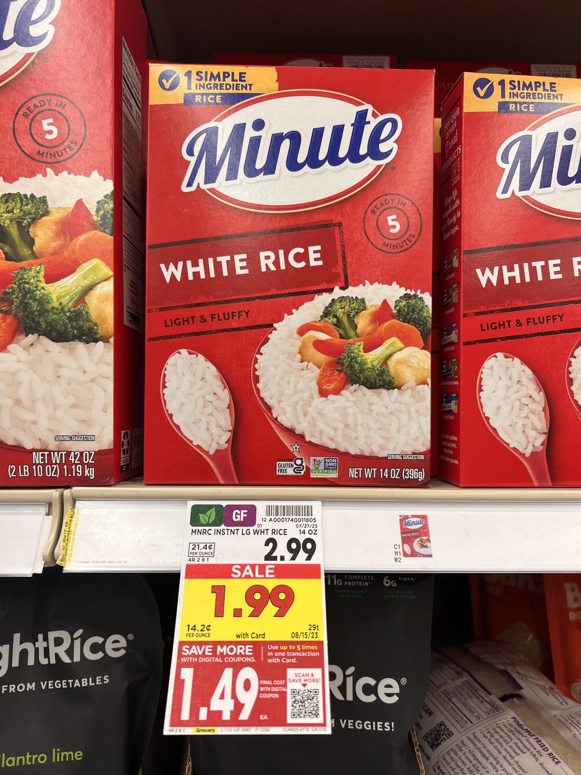 minute rice kroger shelf image 2