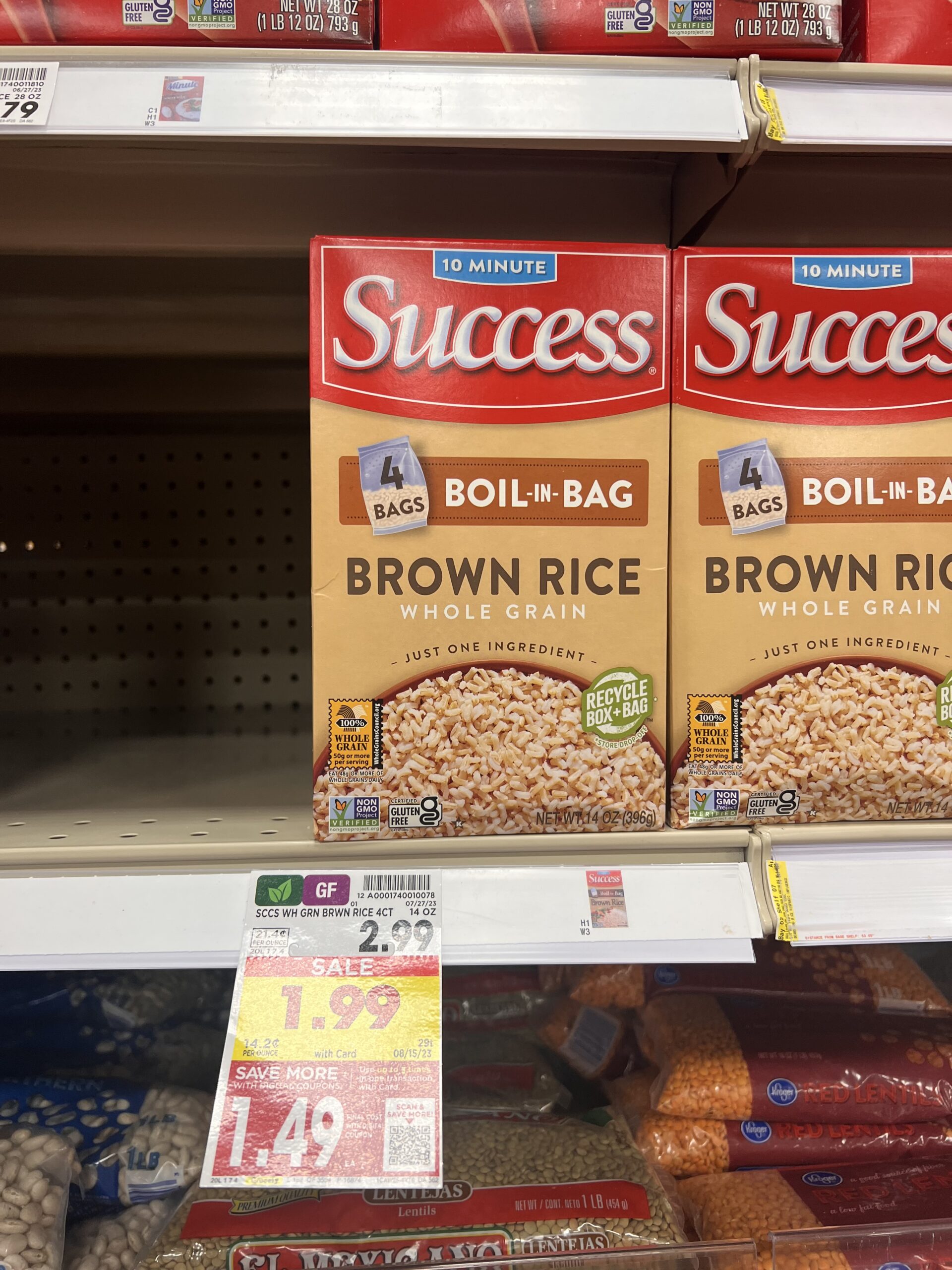 success rice kroger shelf image 1