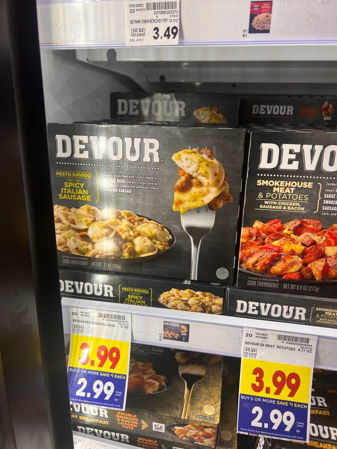 Devour frozen meals as low as 99 kroger krazy