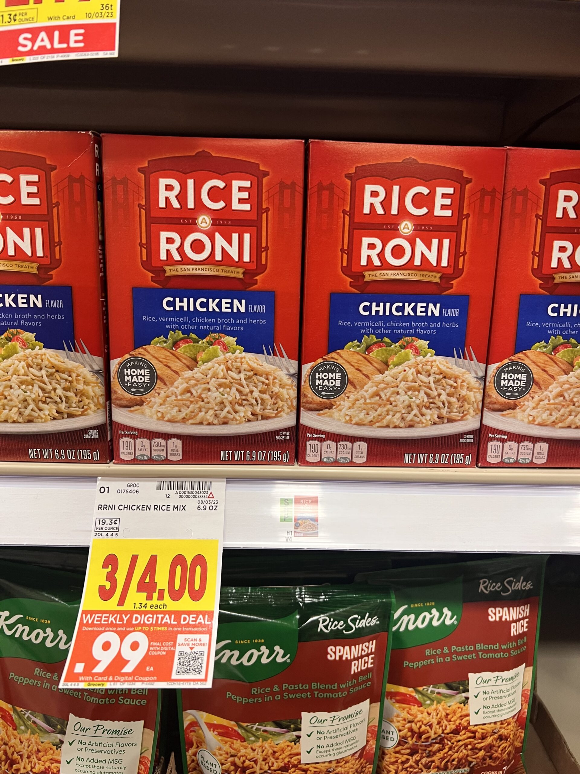 rice a roni kroger shelf image 1