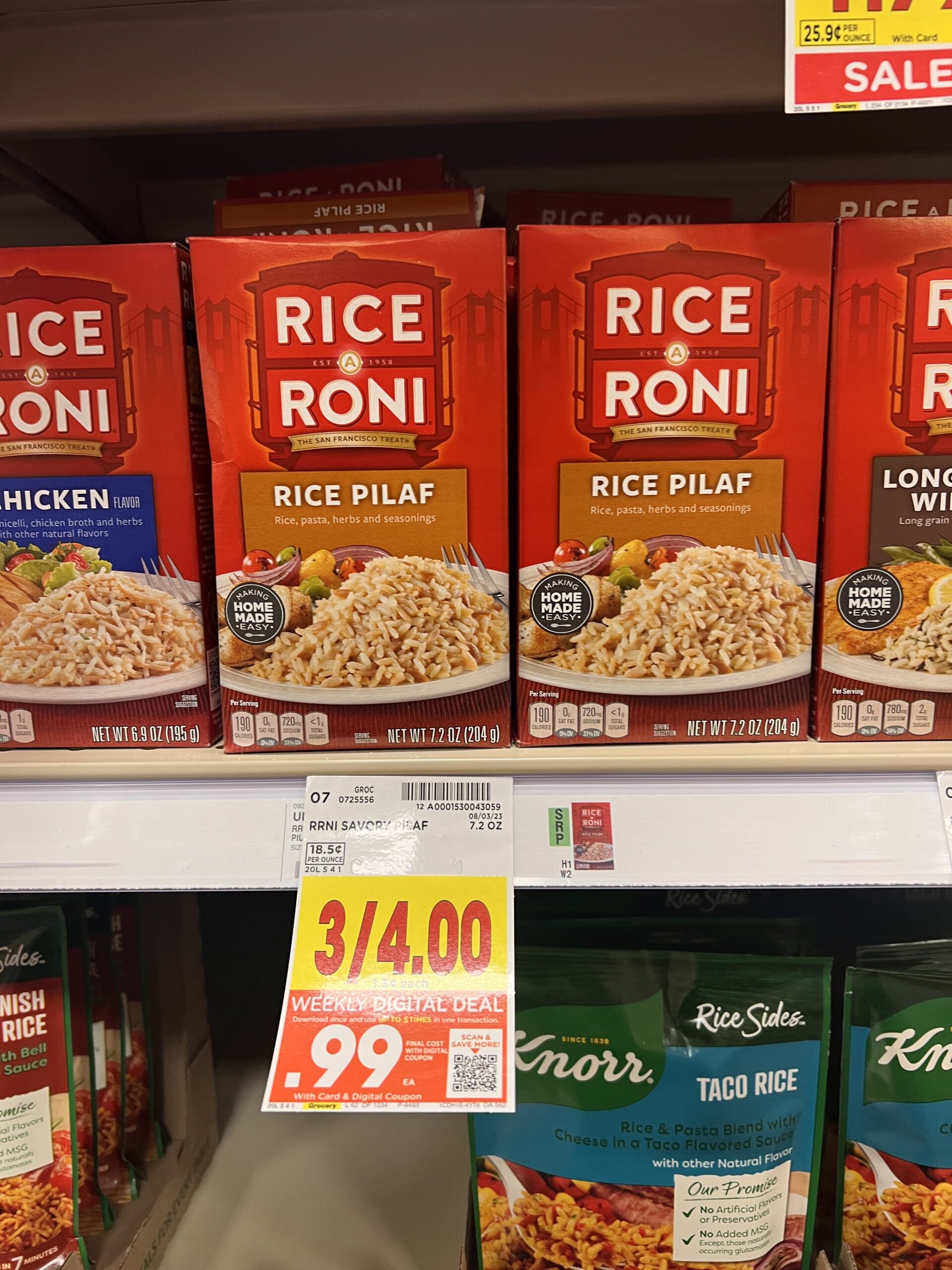 rice a roni kroger shelf image 2
