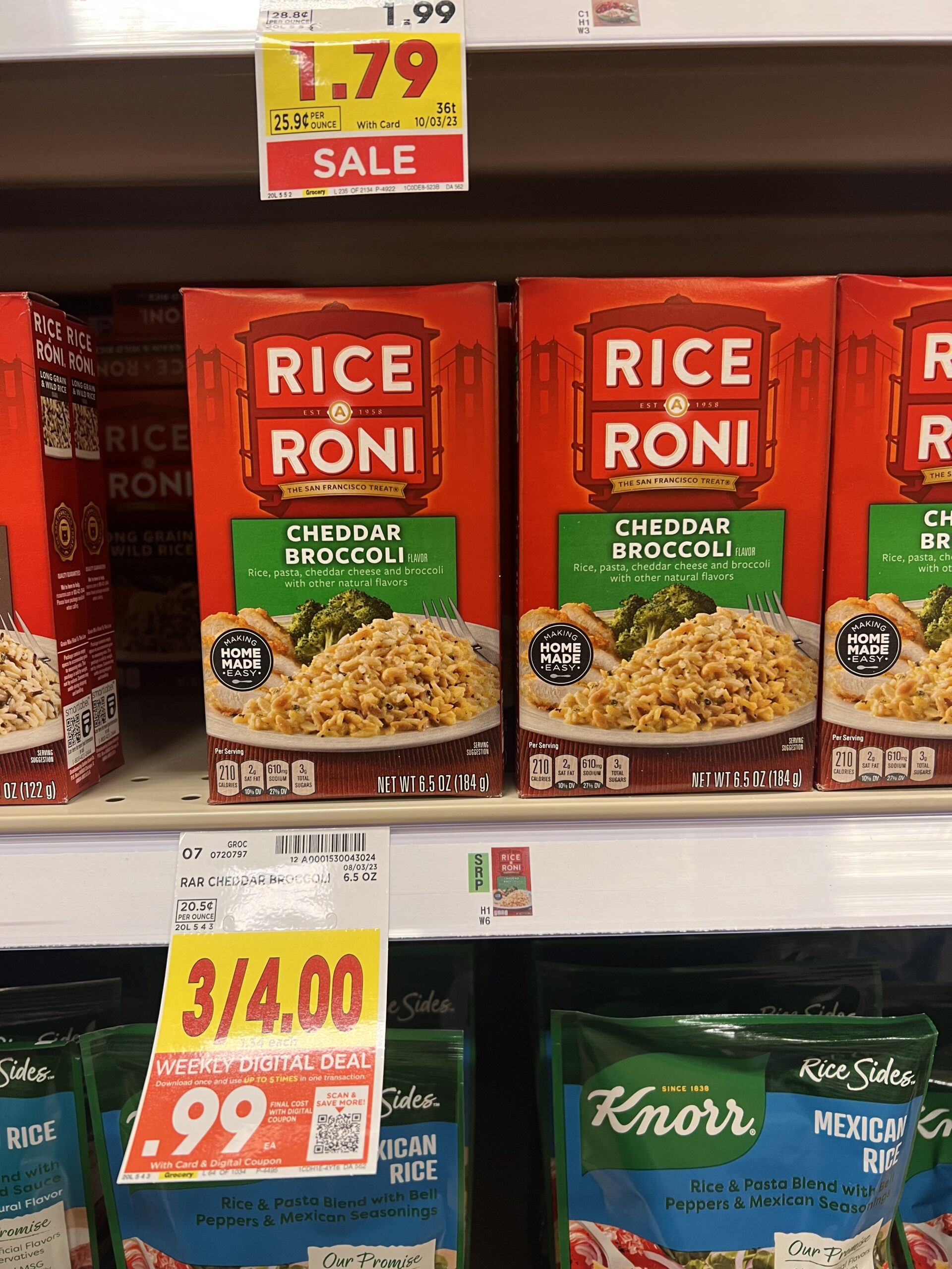 rice a roni kroger shelf image 4