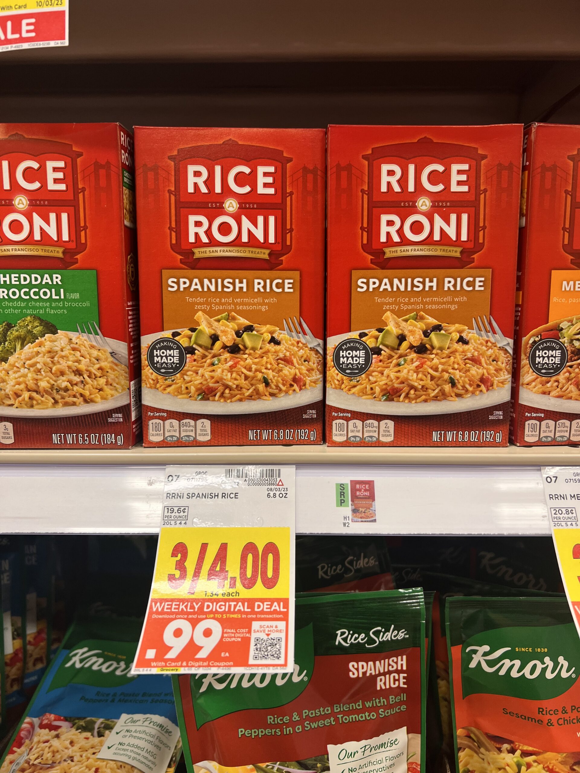 rice a roni kroger shelf image 5