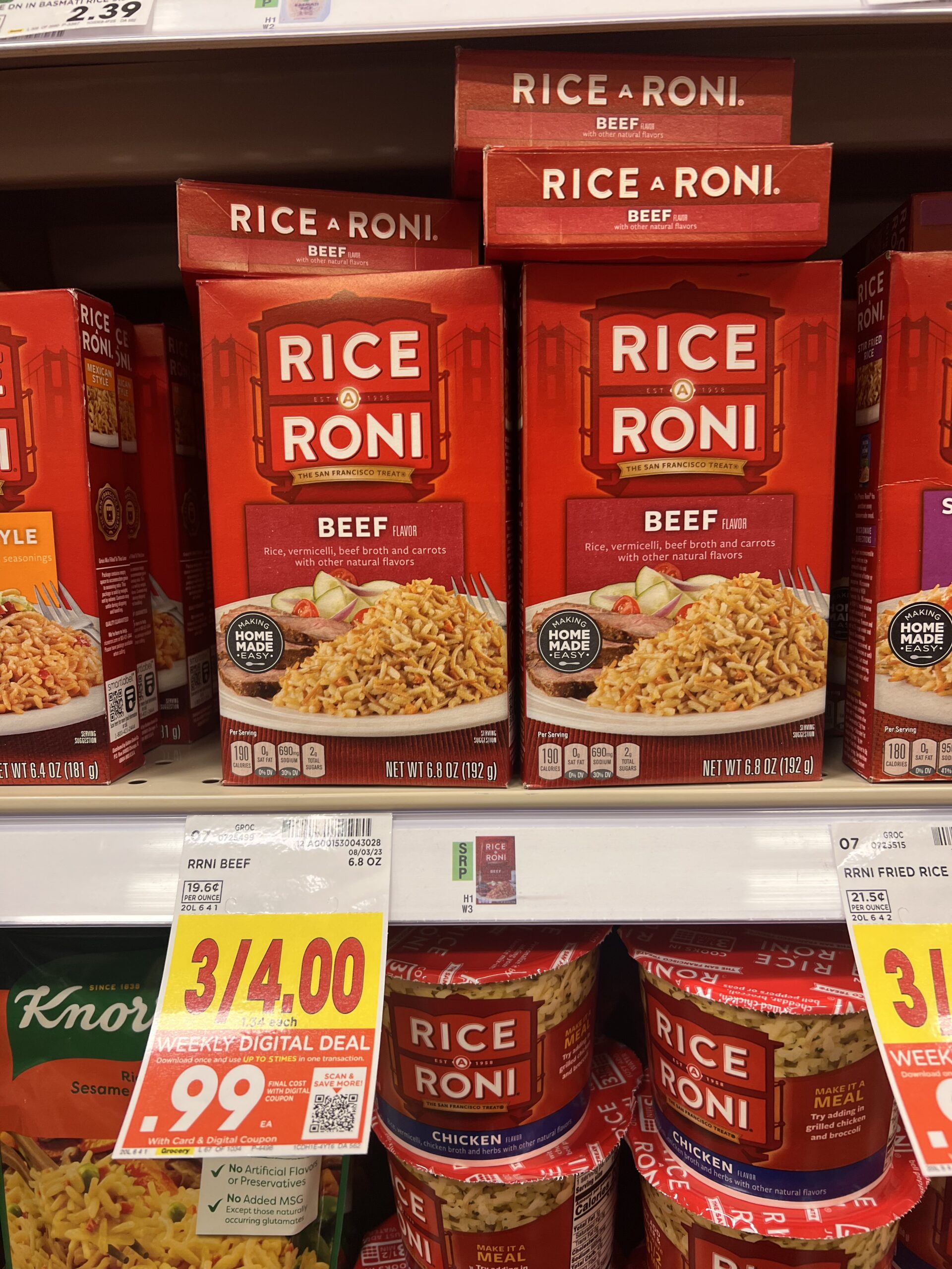 rice a roni kroger shelf image 7