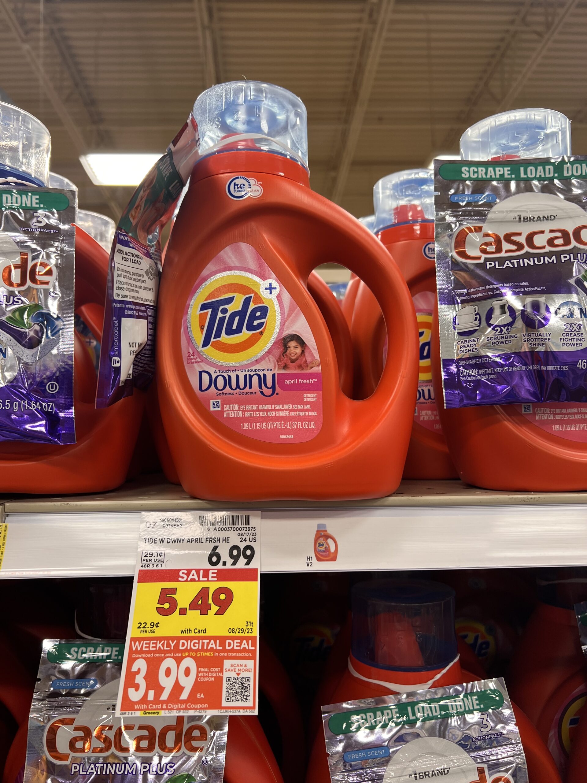 tide detergent kroger shelf image 1