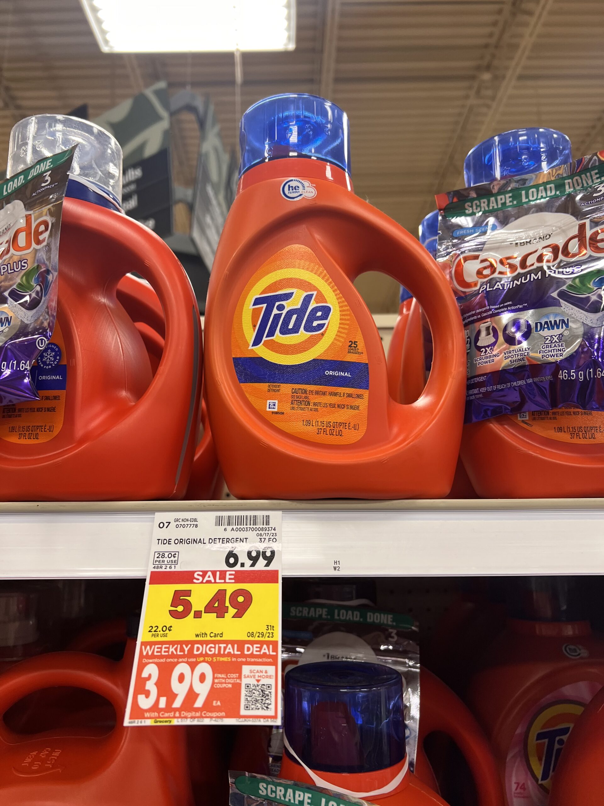 tide detergent kroger shelf image 4