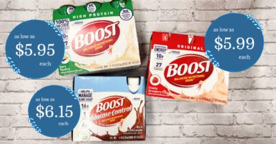 BOOST Nutritional Drinks Kroger Krazy