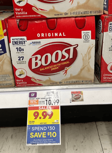 BOOST Original Kroger Shelf Image