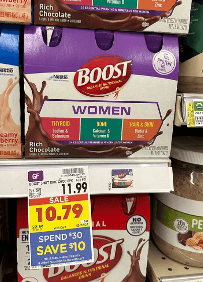 BOOST Women Kroger Shelf Image